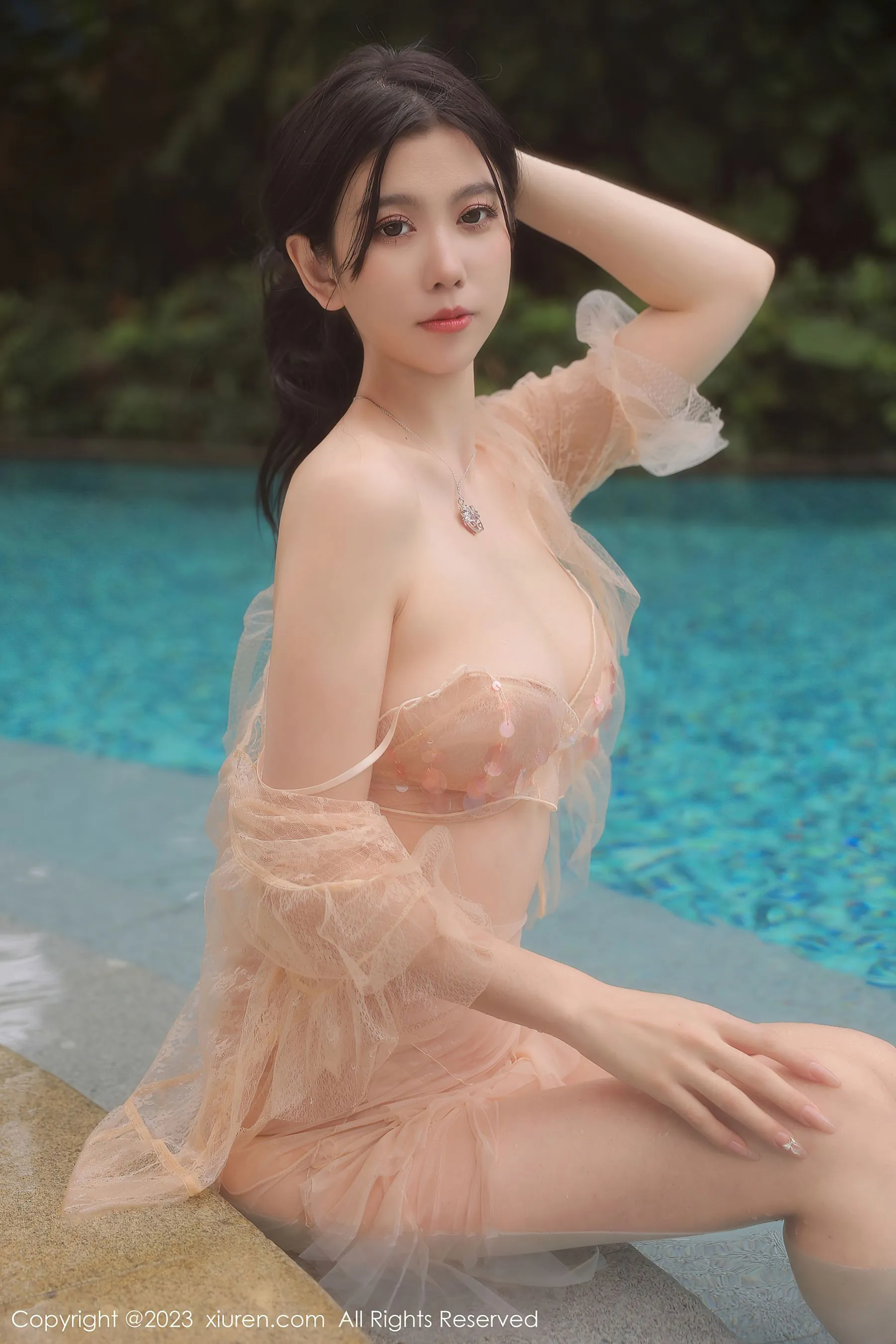 图片[8] - 秀人网 No.6370 李雅柔182CM 泳池美腿 - 机器猫次元 - 机器猫次元