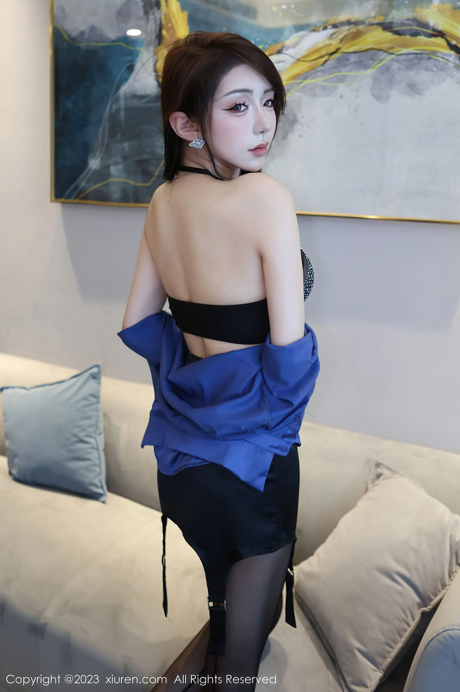 图片[1] - 秀人网 No.6594 金幼汐Vivian 黑丝美腿 - 机器猫次元 - 机器猫次元