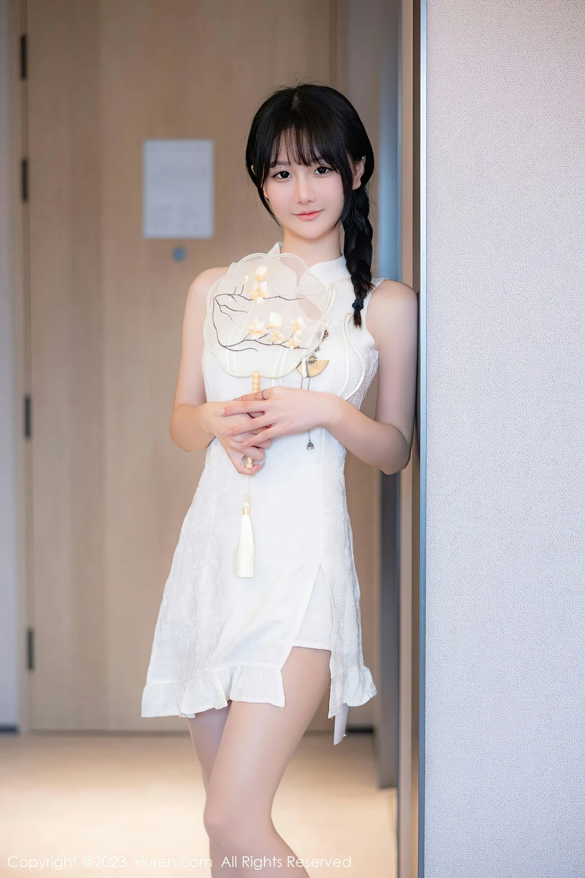 图片[6] - XiuRen 秀人 No.6813 幼幼 白色旗袍性感写真 [81P] - 机器猫次元 - 机器猫次元