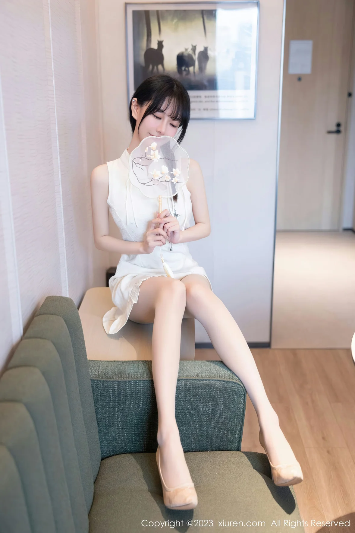 图片[8] - XiuRen 秀人 No.6813 幼幼 白色旗袍性感写真 [81P] - 机器猫次元 - 机器猫次元
