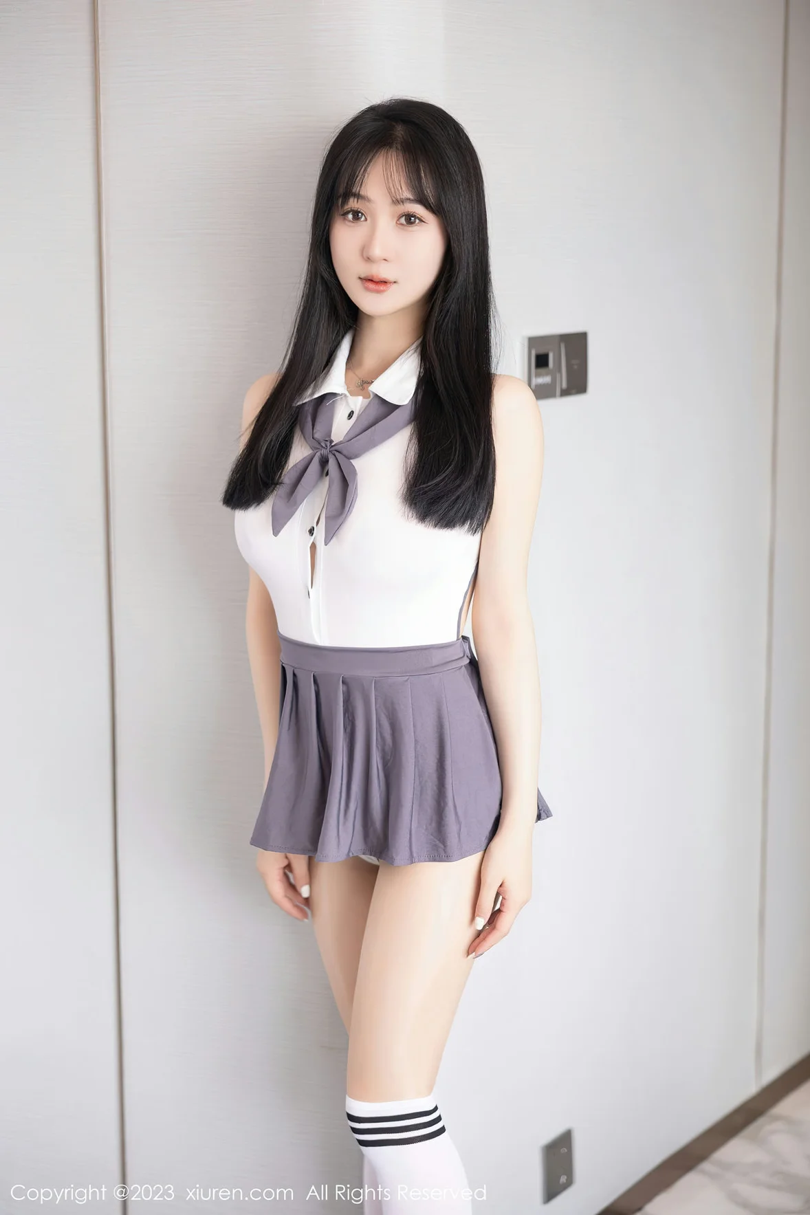 图片[1] - XiuRen 秀人 No.6818 柚琪Rich 轻透高开叉性感写真 [99P] - 机器猫次元 - 机器猫次元