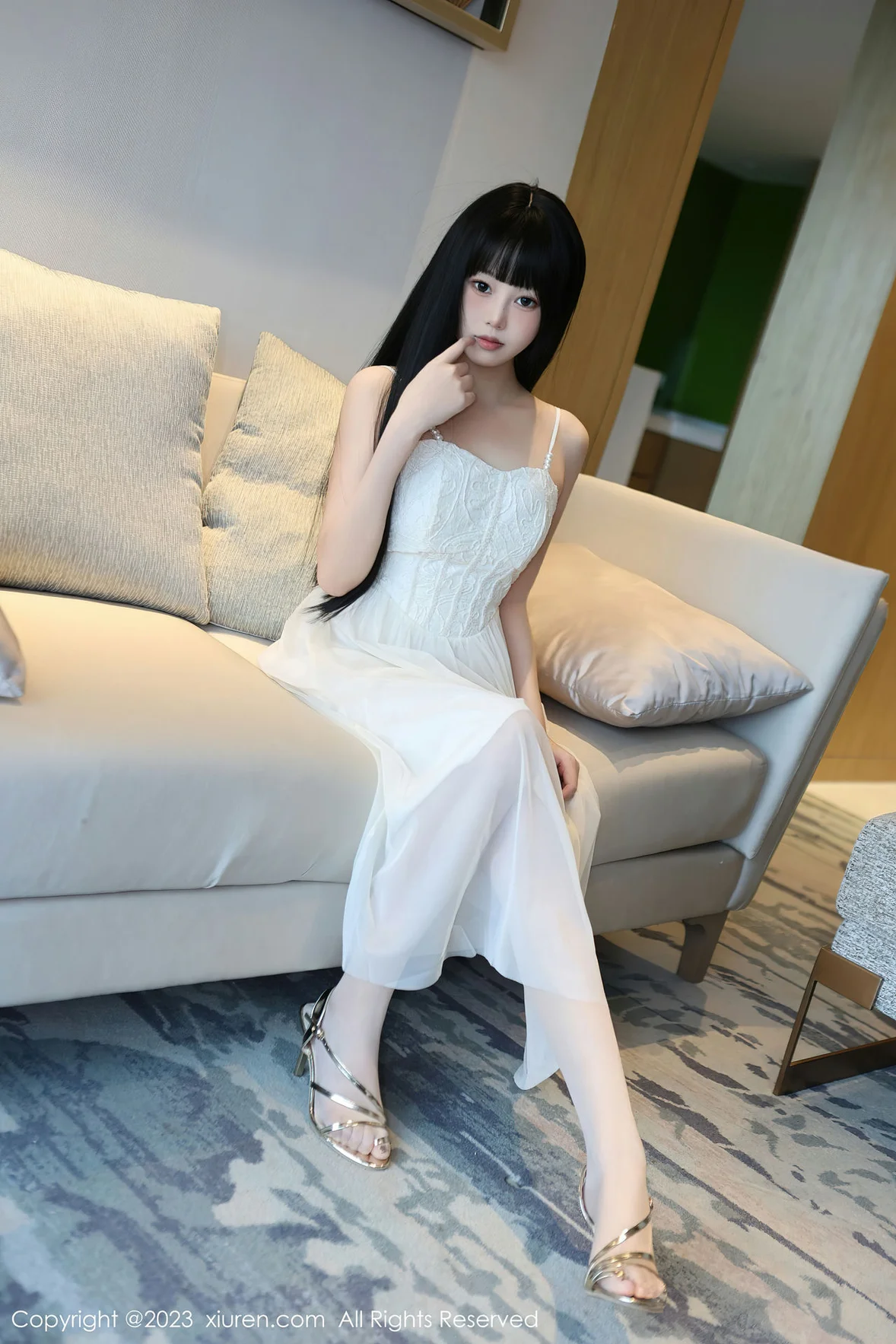 图片[3] - XiuRen 秀人 No.6828 早川京子 连衣长裙性感写真 [80P] - 机器猫次元 - 机器猫次元