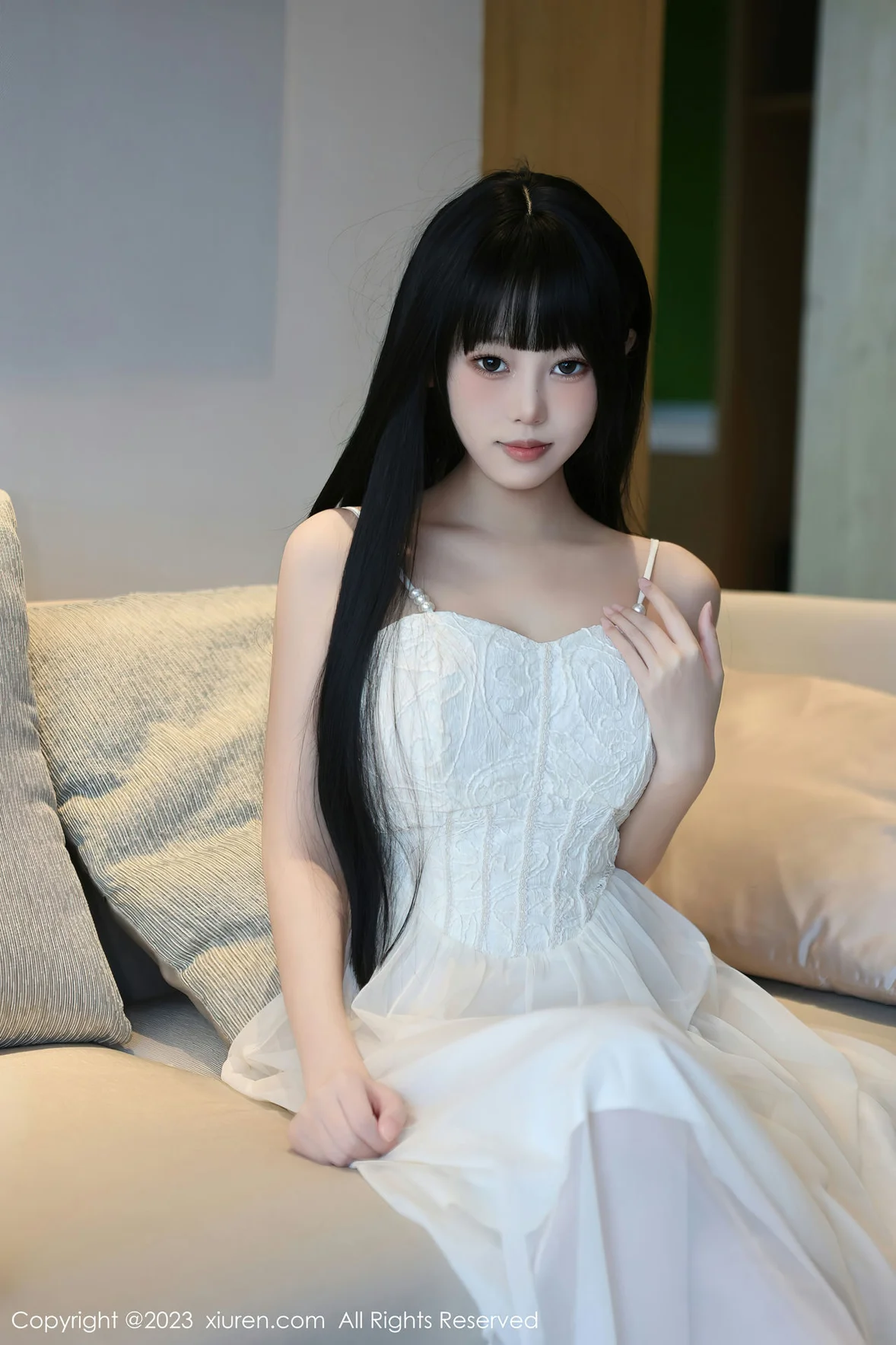 图片[1] - XiuRen 秀人 No.6828 早川京子 连衣长裙性感写真 [80P] - 机器猫次元 - 机器猫次元