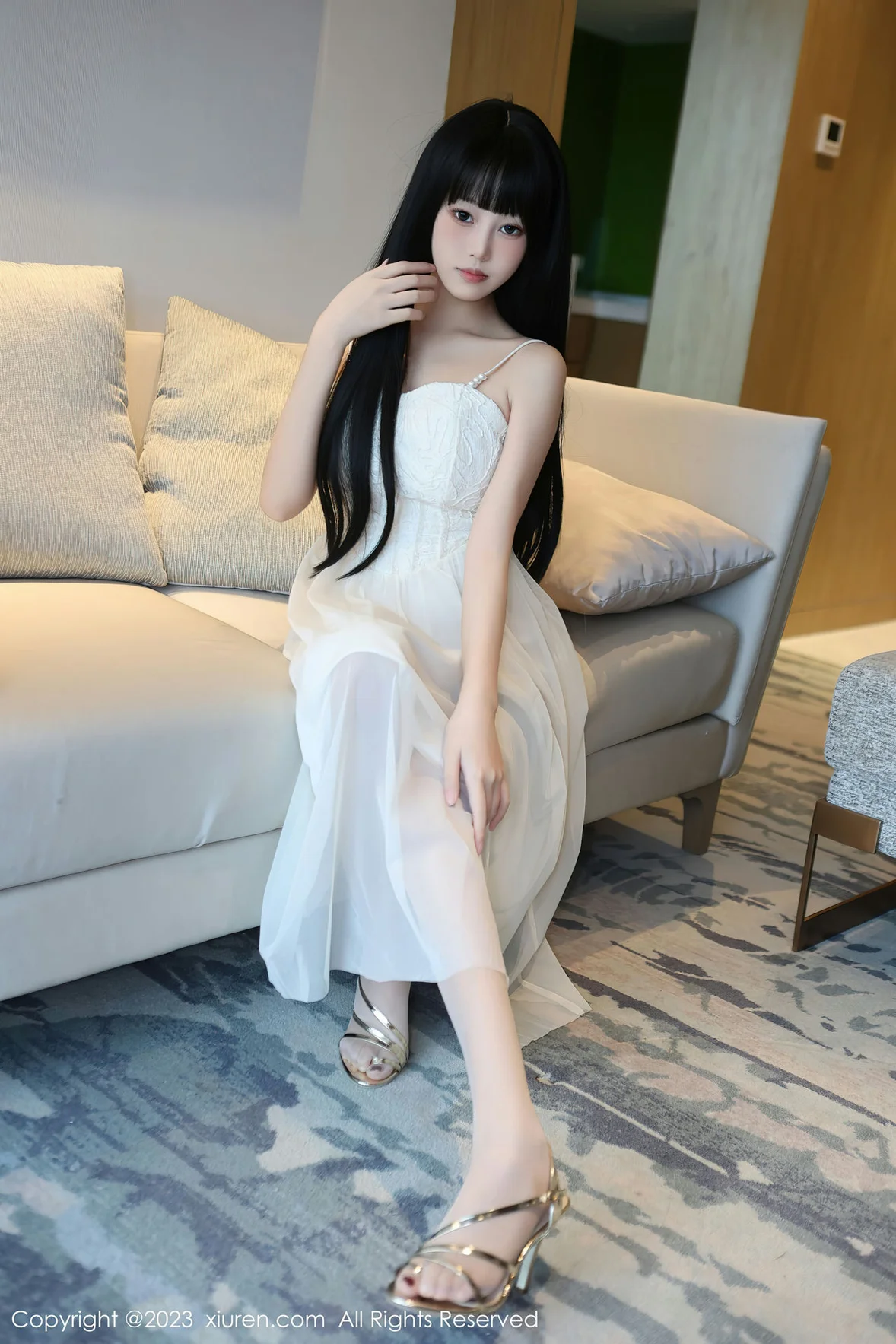 图片[4] - XiuRen 秀人 No.6828 早川京子 连衣长裙性感写真 [80P] - 机器猫次元 - 机器猫次元
