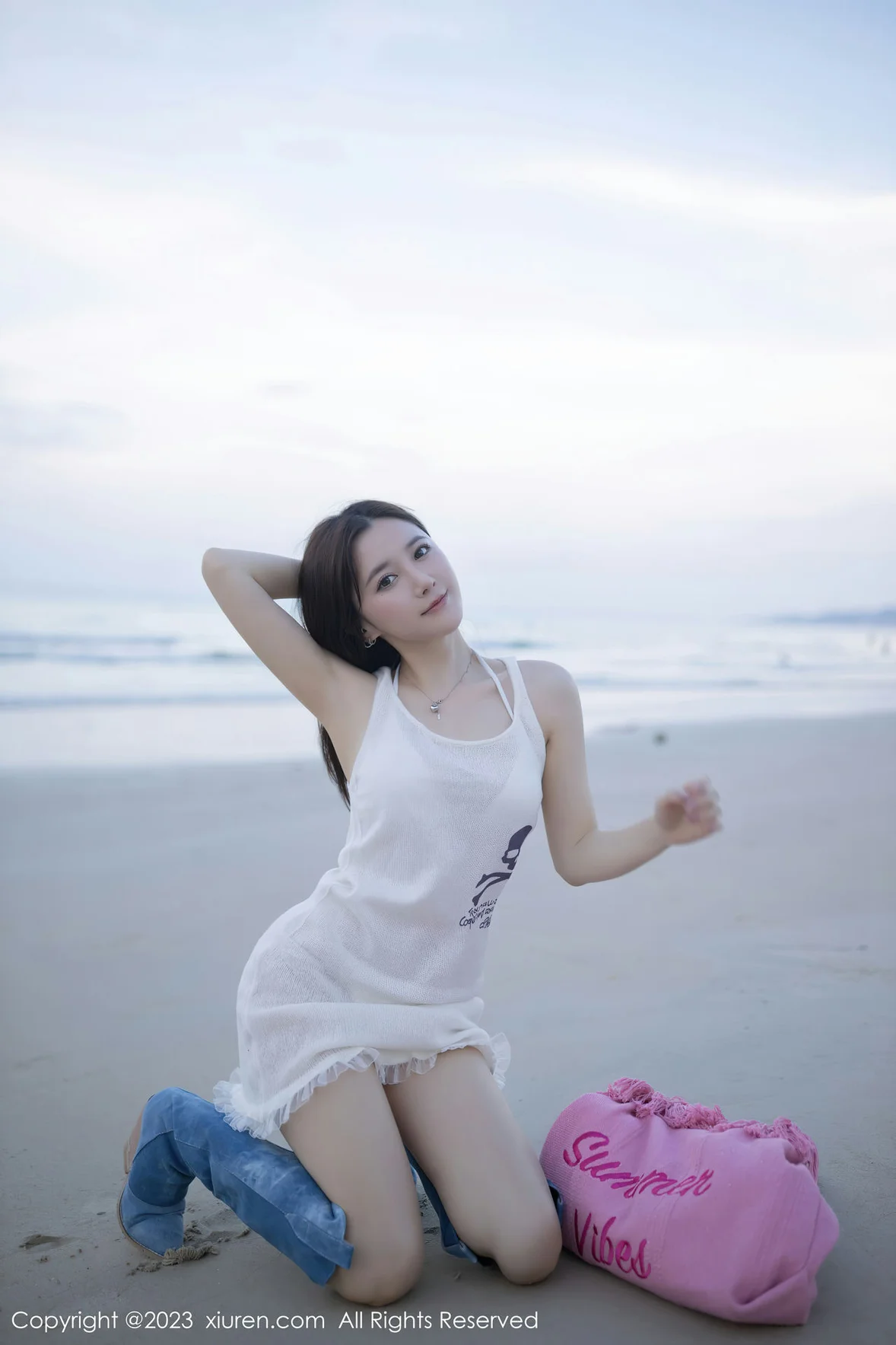 图片[1] - XiuRen 秀人 No.6852 鱼子酱Fish 白色比基尼巴厘岛旅拍1 [81P] - 机器猫次元 - 机器猫次元