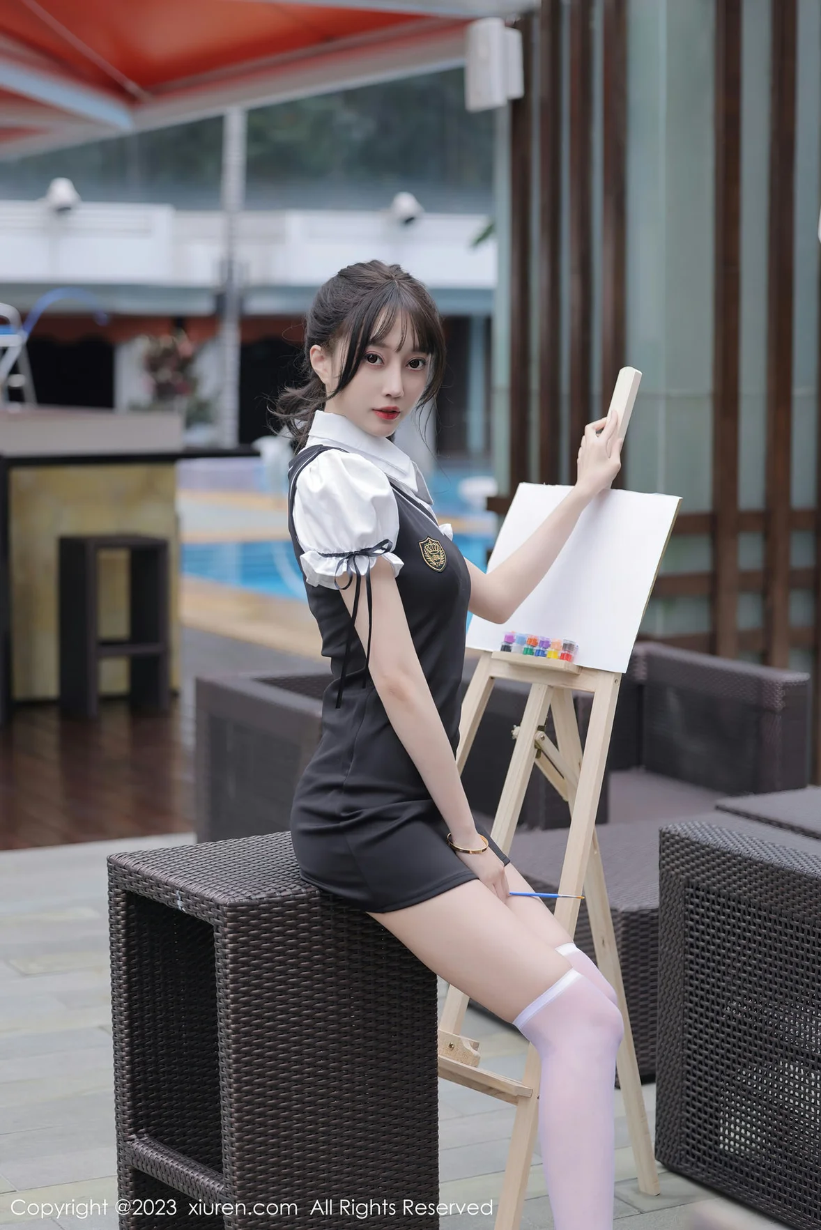 图片[3] - XiuRen 秀人 No.6889 玥儿玥er 黑色背带裙广州旅拍 [73P] - 机器猫次元 - 机器猫次元