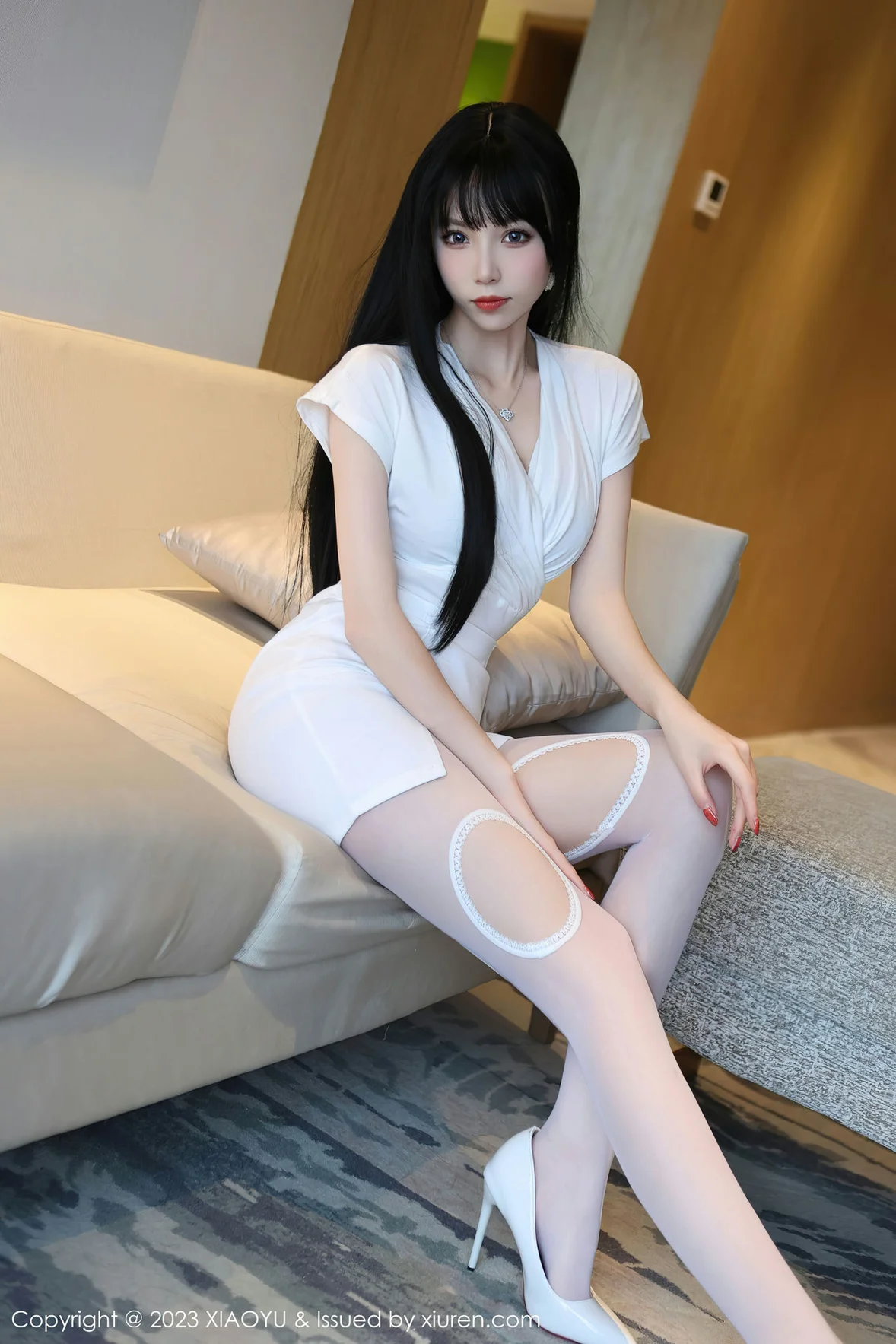 图片[6] - XiuRen 秀人 No.6897 江七七 墨绿色蕾丝内衣性感写真 [81P] - 机器猫次元 - 机器猫次元