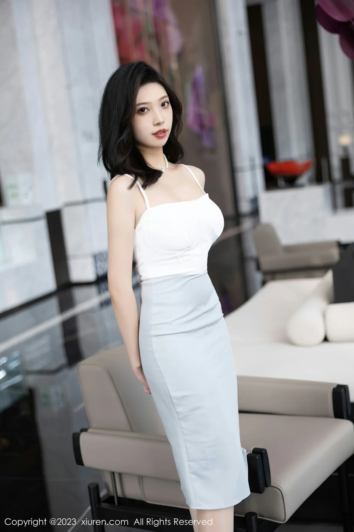图片[2] - XiuRen 秀人 No.6898 郑颖姗Bev 白色蕾丝内衣性感写真 [83P] - 机器猫次元 - 机器猫次元
