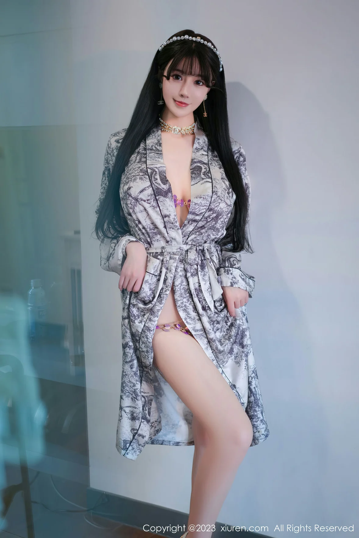 图片[3] - XiuRen 秀人 No.6932 朱可儿Flora 灰色睡袍性感写真 [71P] - 机器猫次元 - 机器猫次元