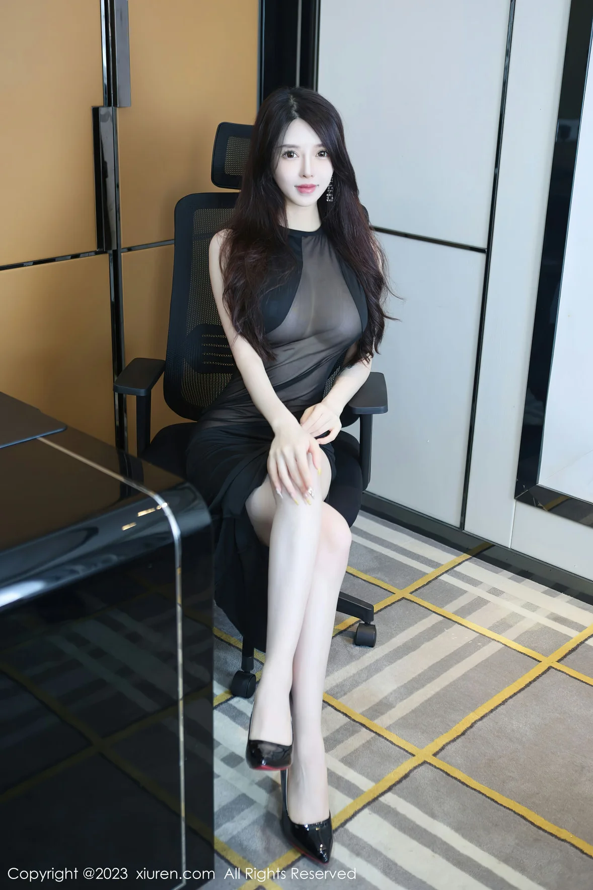 图片[1] - XiuRen 秀人 No.6937 玉兔miki 黑色薄纱连衣短裙性感写真 [82P] - 机器猫次元 - 机器猫次元