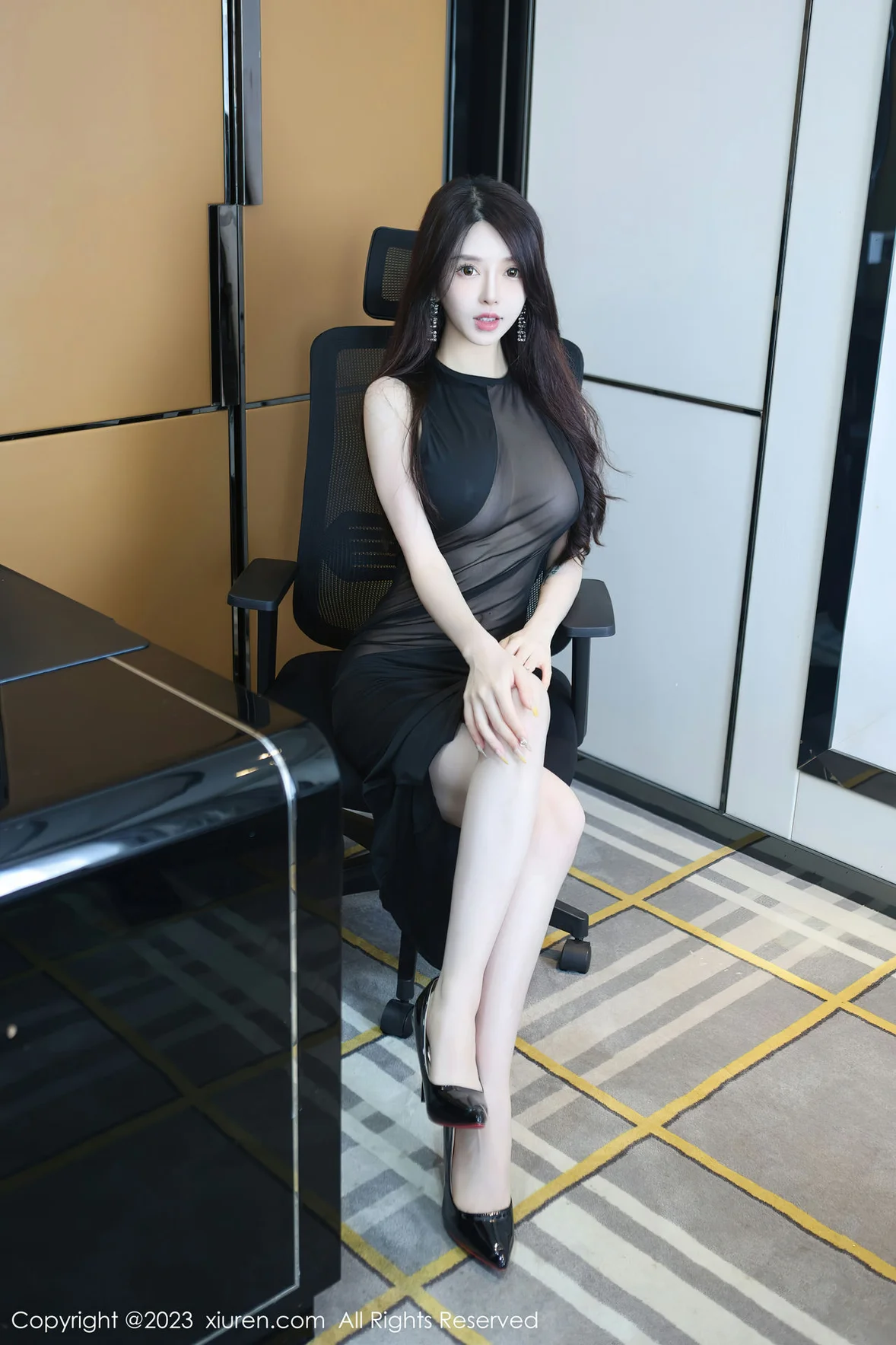 图片[2] - XiuRen 秀人 No.6937 玉兔miki 黑色薄纱连衣短裙性感写真 [82P] - 机器猫次元 - 机器猫次元