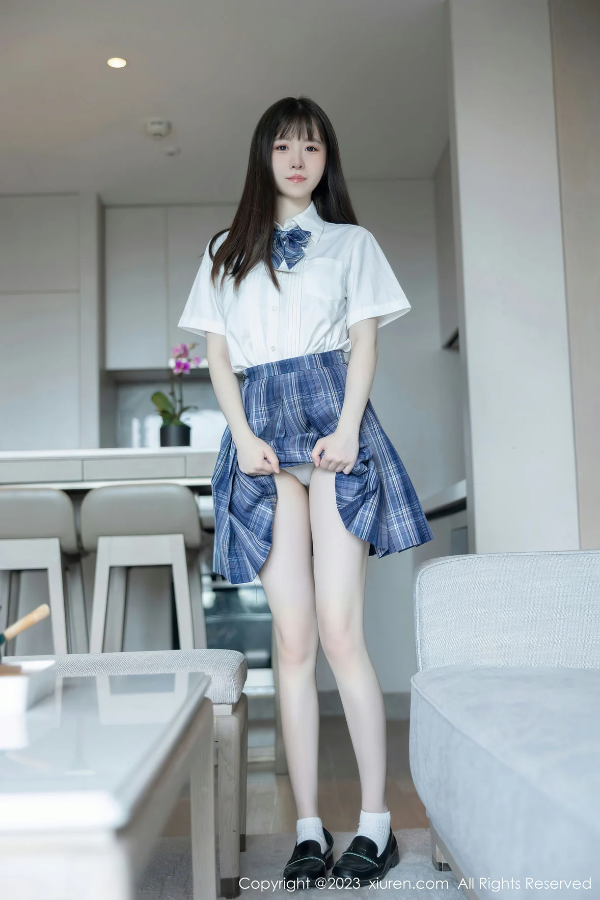 图片[5] - XiuRen 秀人 No.6993 林悠悠 jk短裙首套写真 [104P] - 机器猫次元 - 机器猫次元