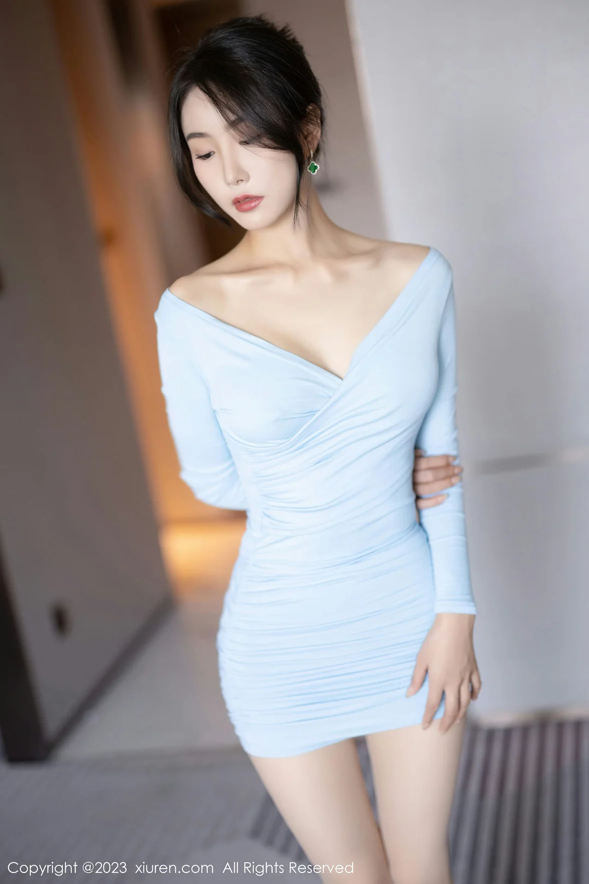 图片[6] - XiuRen 秀人 No.7053 苏苏阿 白色高开叉性感写真 [88P] - 机器猫次元 - 机器猫次元