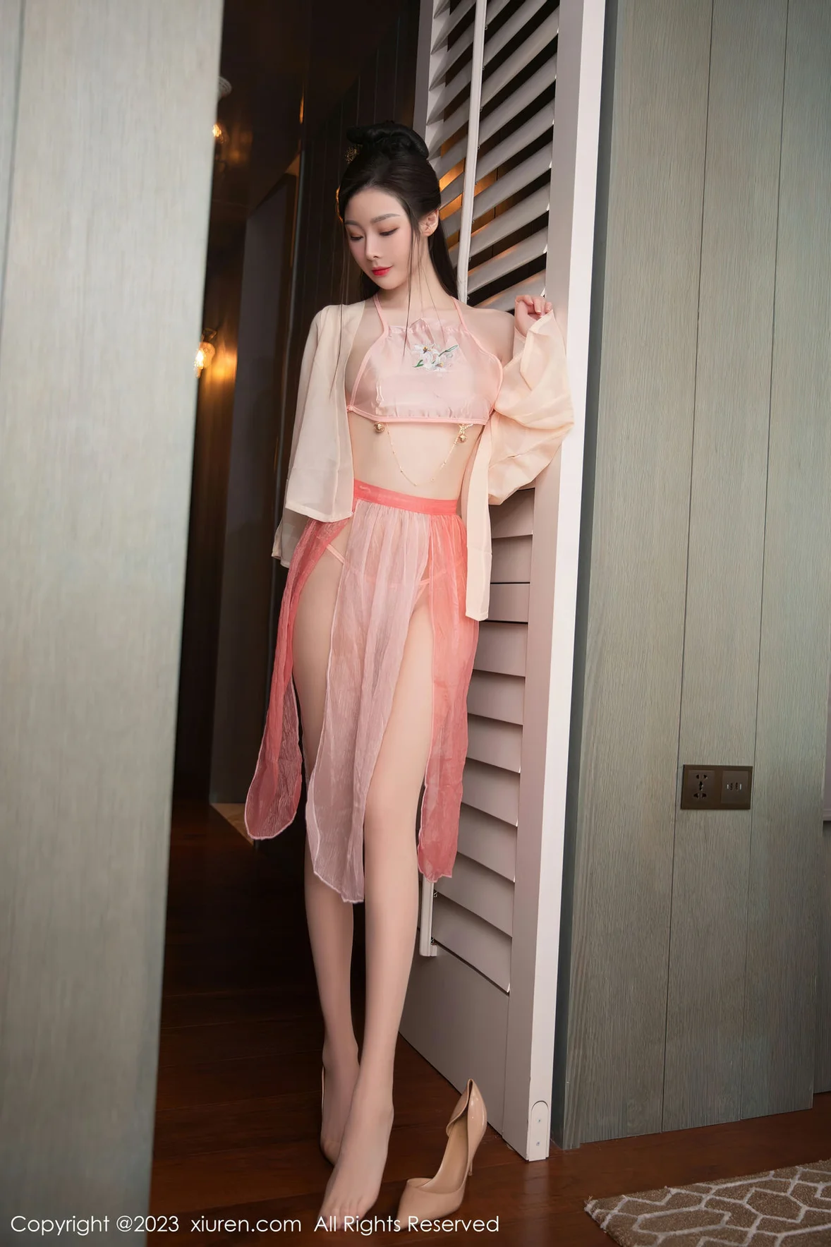 图片[7] - XiuRen 秀人 No.7075 是小逗逗 粉色古装性感写真 [80P] - 机器猫次元 - 机器猫次元