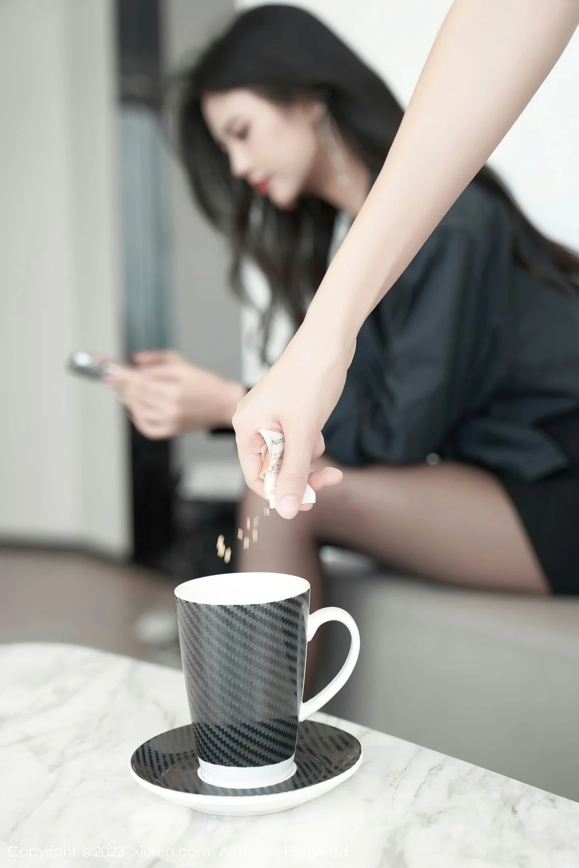 图片[2] - XiuRen 秀人 No.7100 浅浅Danny 黑色情趣性感写真 [85P] - 机器猫次元 - 机器猫次元