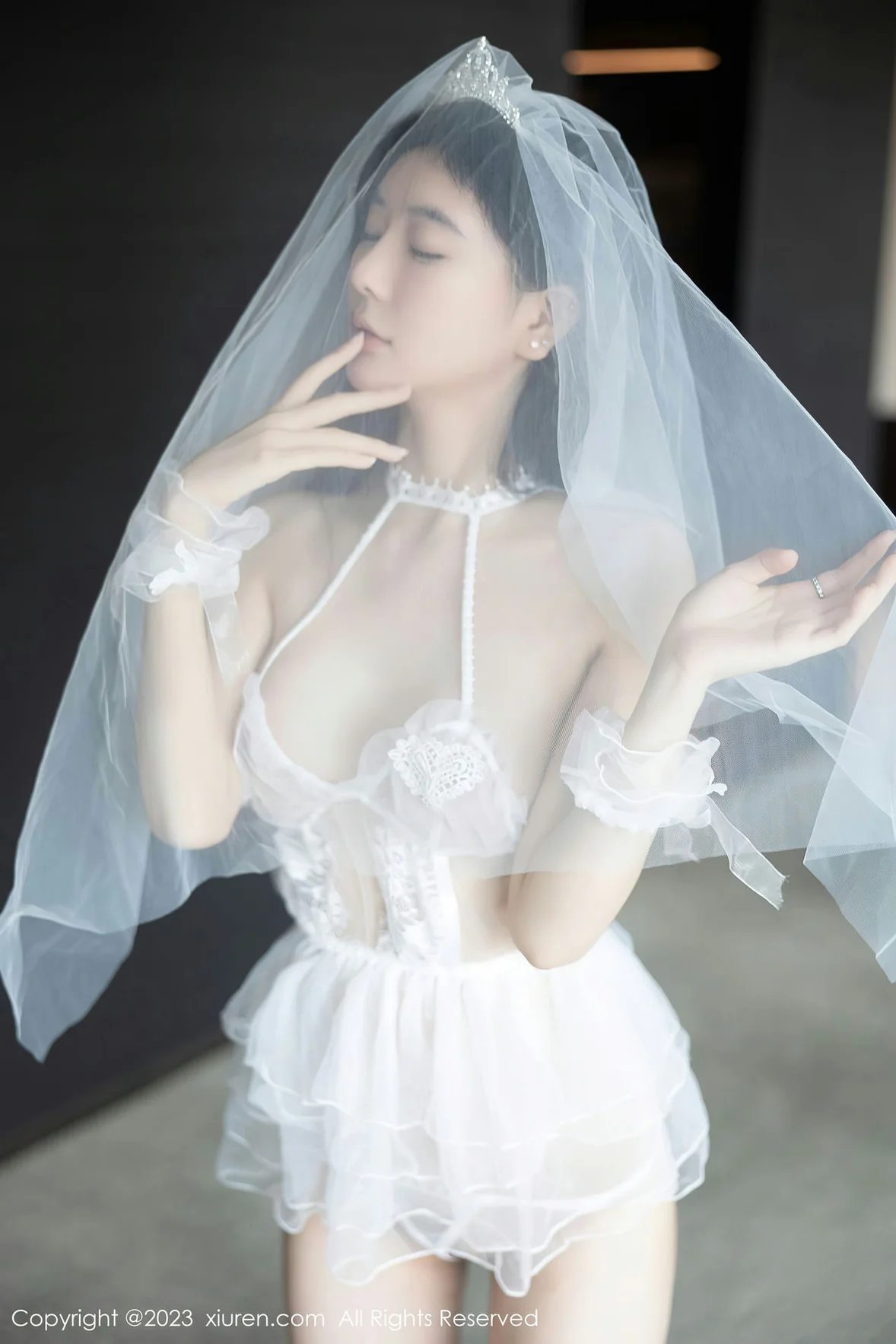 图片[6] - XiuRen 秀人 No.7165 幼幼 情趣婚纱服饰性感写真 [90P] - 机器猫次元 - 机器猫次元