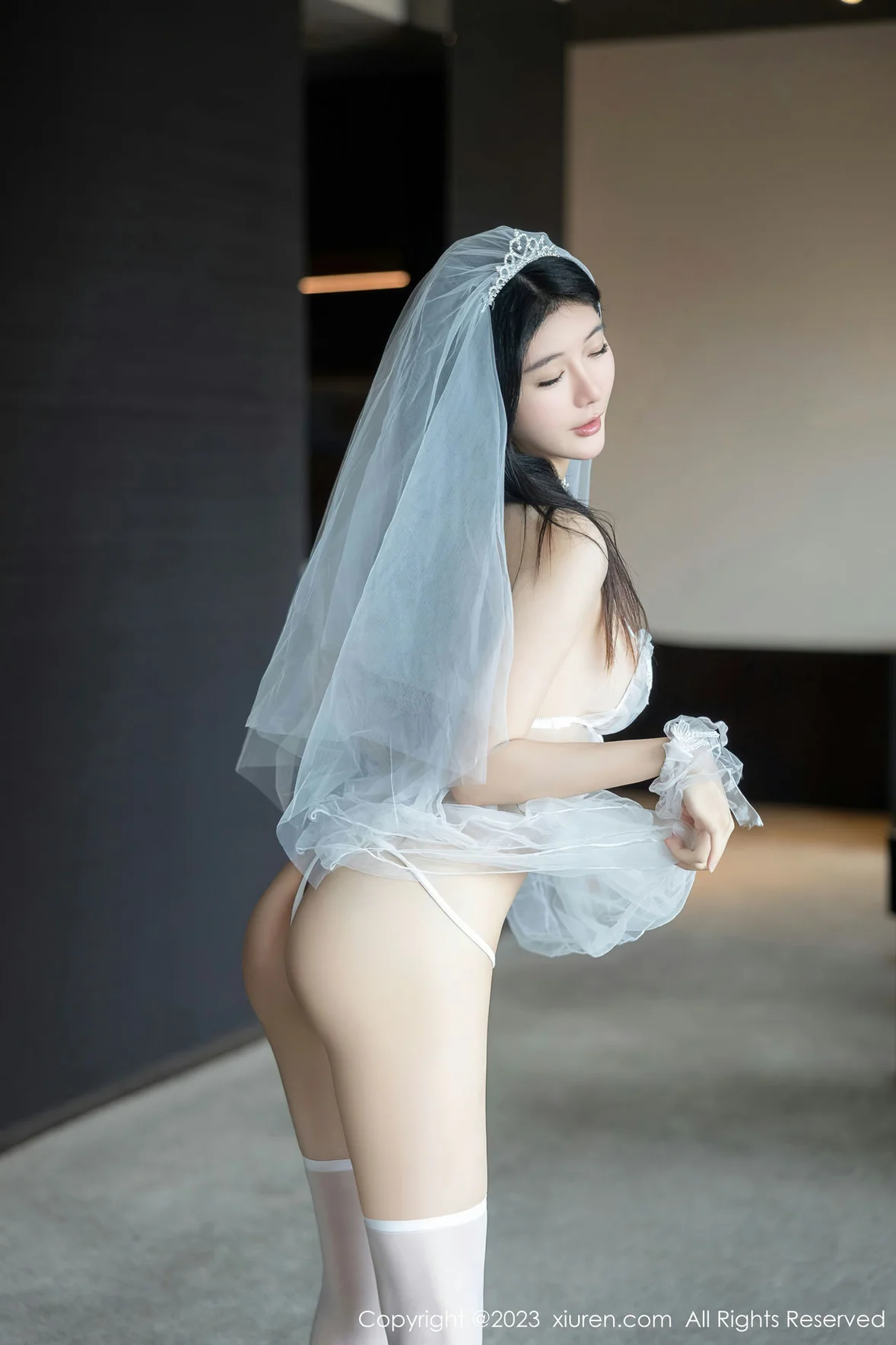 图片[3] - XiuRen 秀人 No.7165 幼幼 情趣婚纱服饰性感写真 [90P] - 机器猫次元 - 机器猫次元