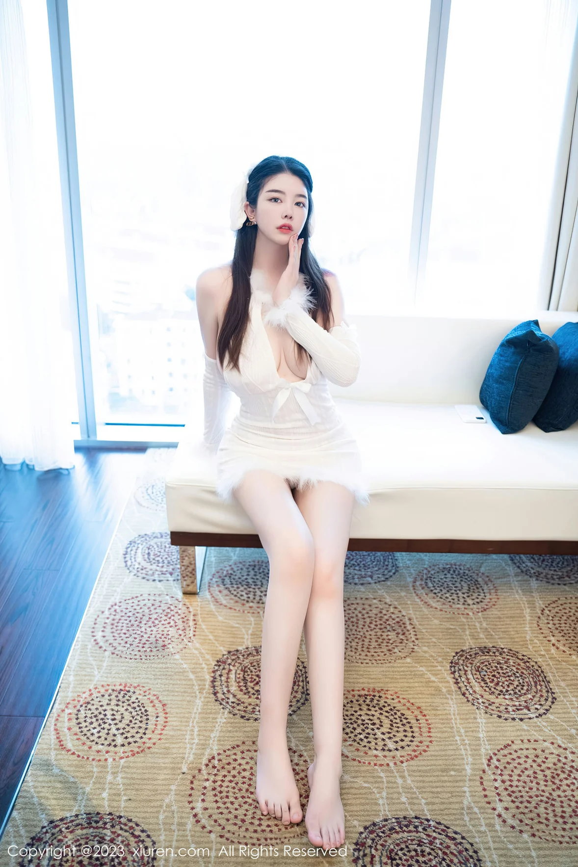 图片[6] - XiuRen 秀人 No.7172 樱桃小犊子 白色毛绒露肩性感写真 [56P] - 机器猫次元 - 机器猫次元