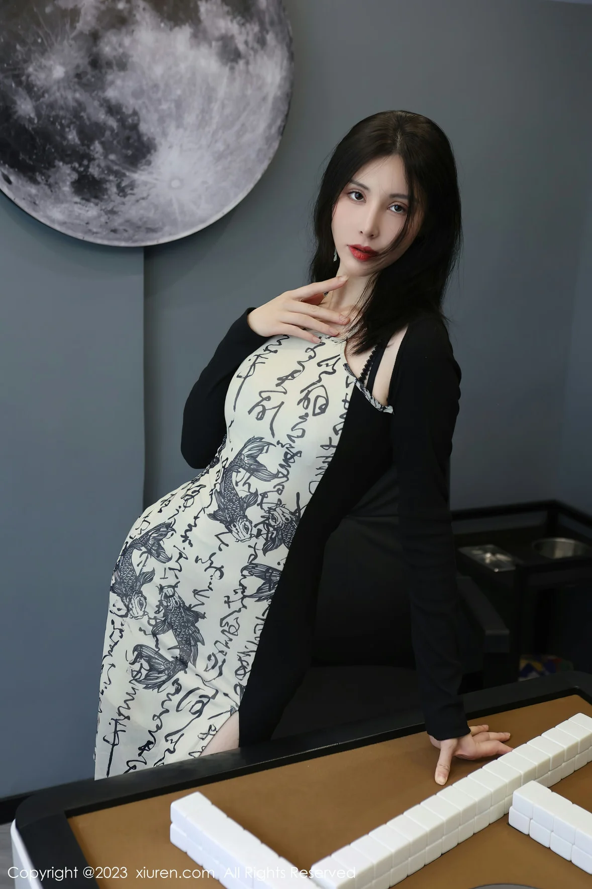 图片[2] - XiuRen 秀人 No.7178 曼柔 中国风连衣长裙性感写真 [74P] - 机器猫次元 - 机器猫次元