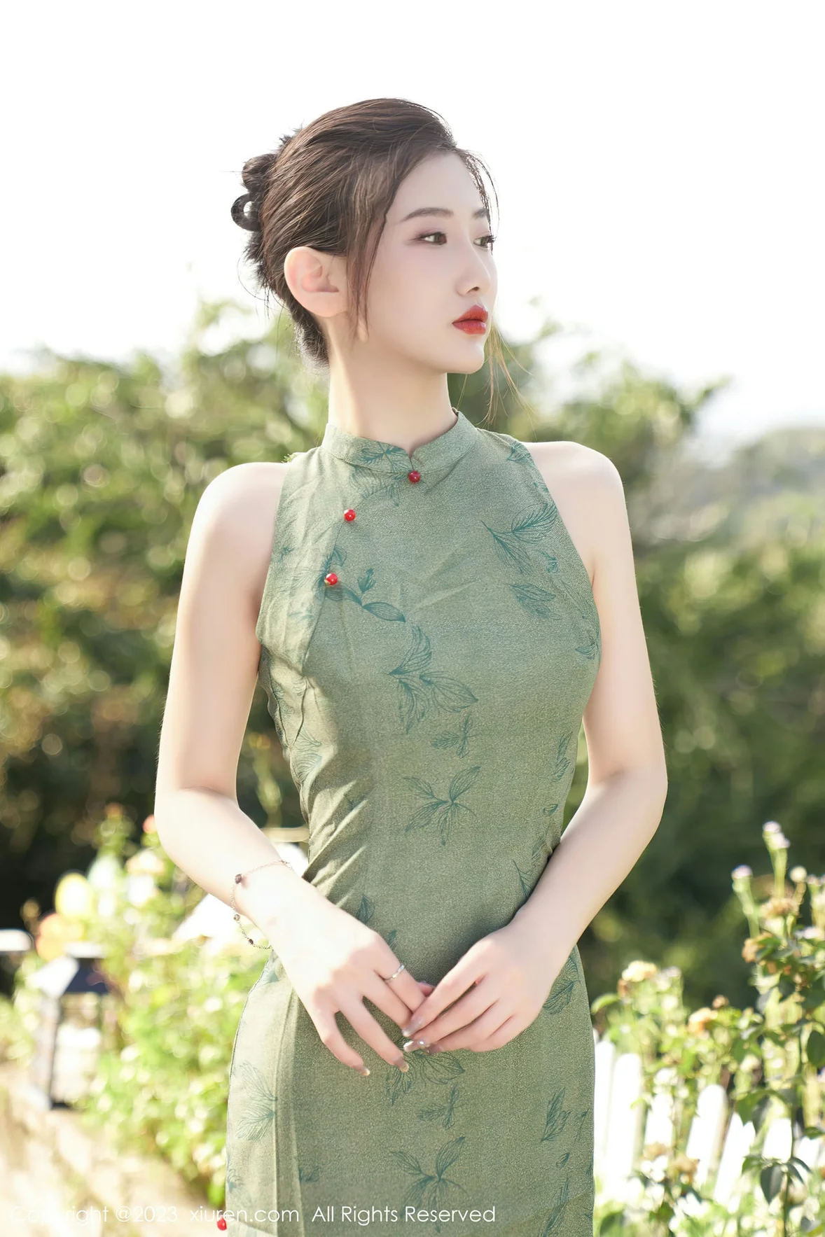 图片[8] - XiuRen 秀人 No.7181 沈青黛 翠绿色旗袍性感写真 [99P] - 机器猫次元 - 机器猫次元