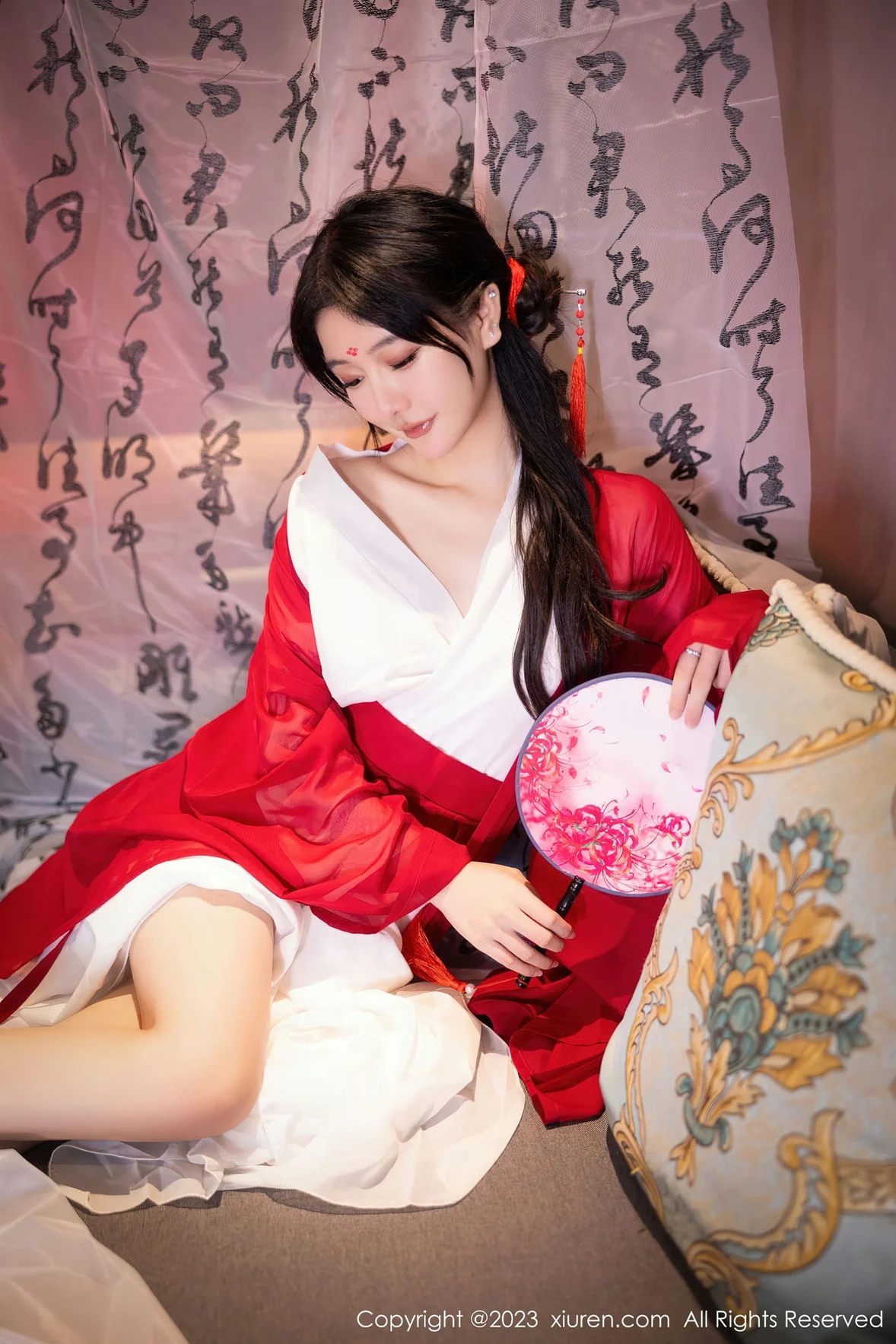 图片[5] - XiuRen 秀人 No.7192 幼幼 红色古装性感写真 [93P] - 机器猫次元 - 机器猫次元