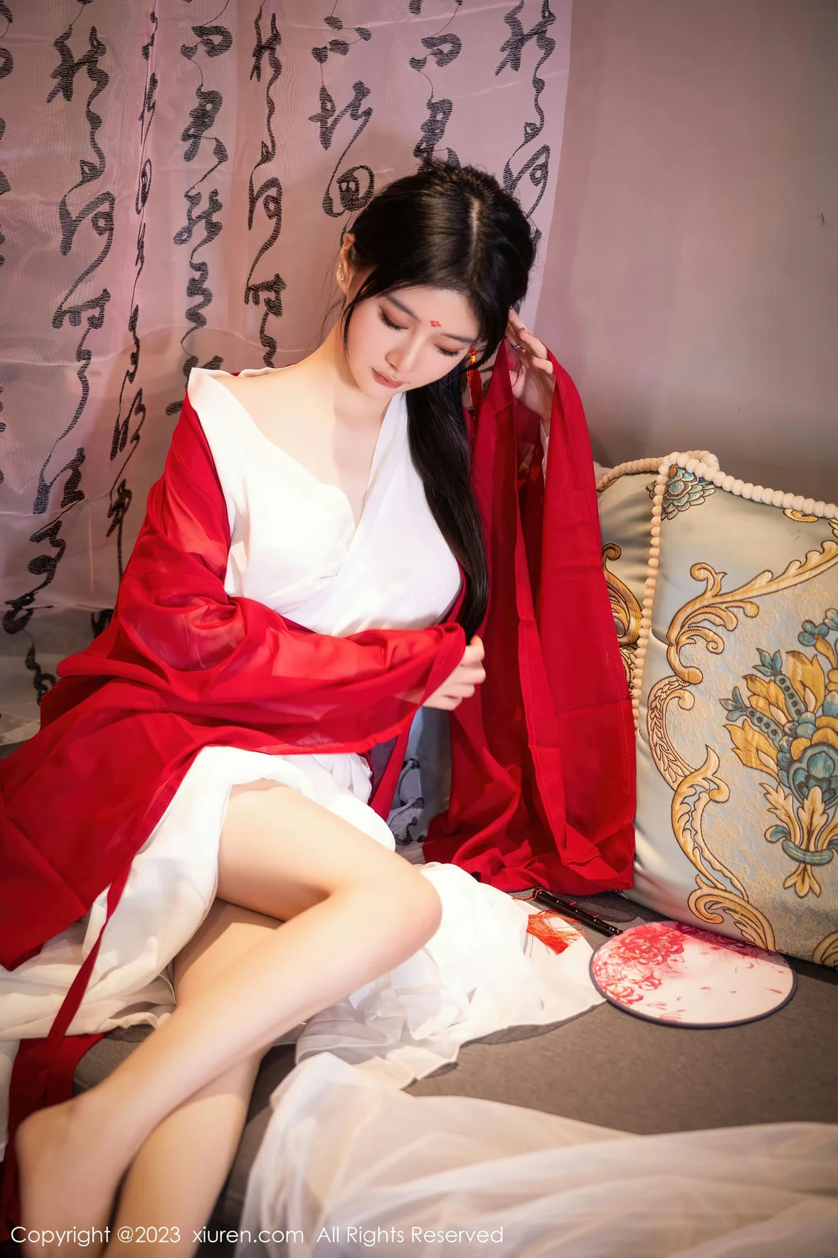 图片[4] - XiuRen 秀人 No.7192 幼幼 红色古装性感写真 [93P] - 机器猫次元 - 机器猫次元