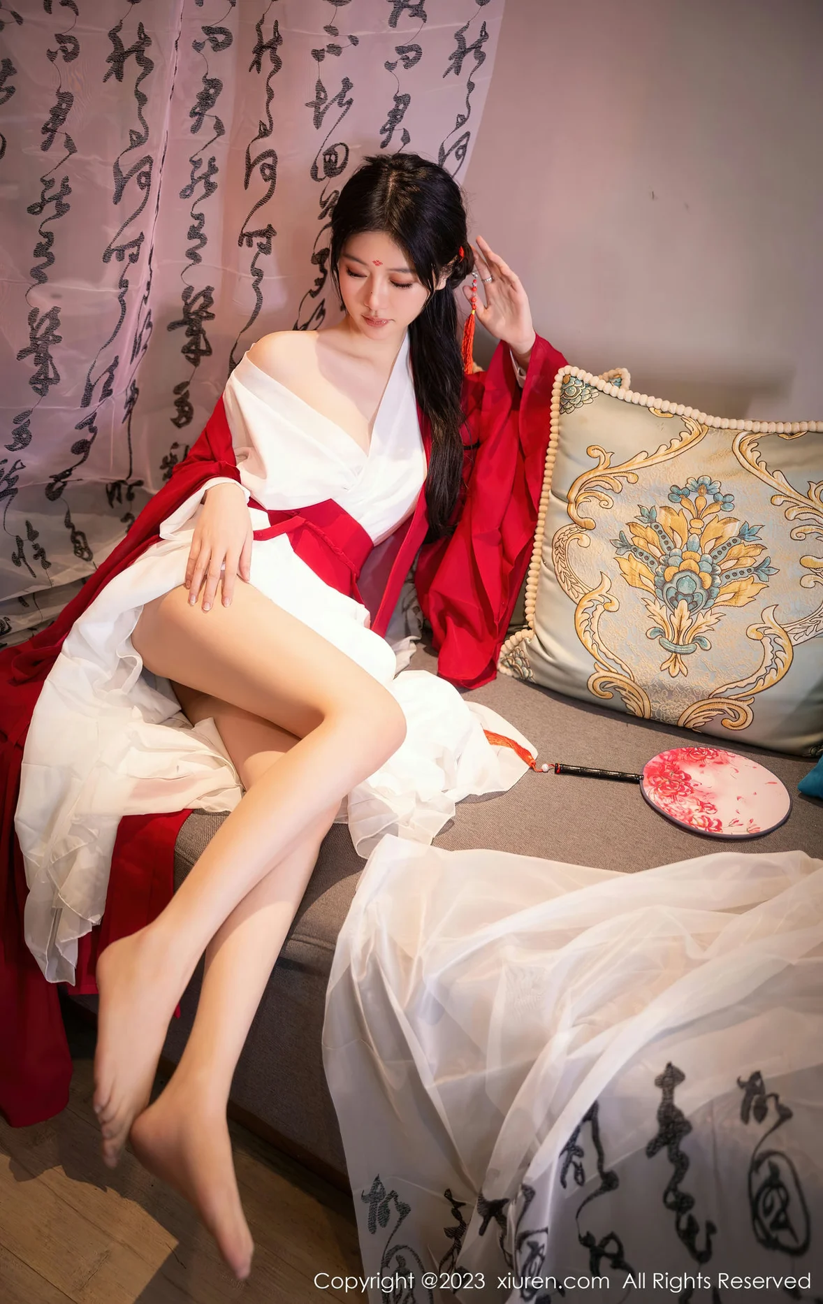 图片[7] - XiuRen 秀人 No.7192 幼幼 红色古装性感写真 [93P] - 机器猫次元 - 机器猫次元