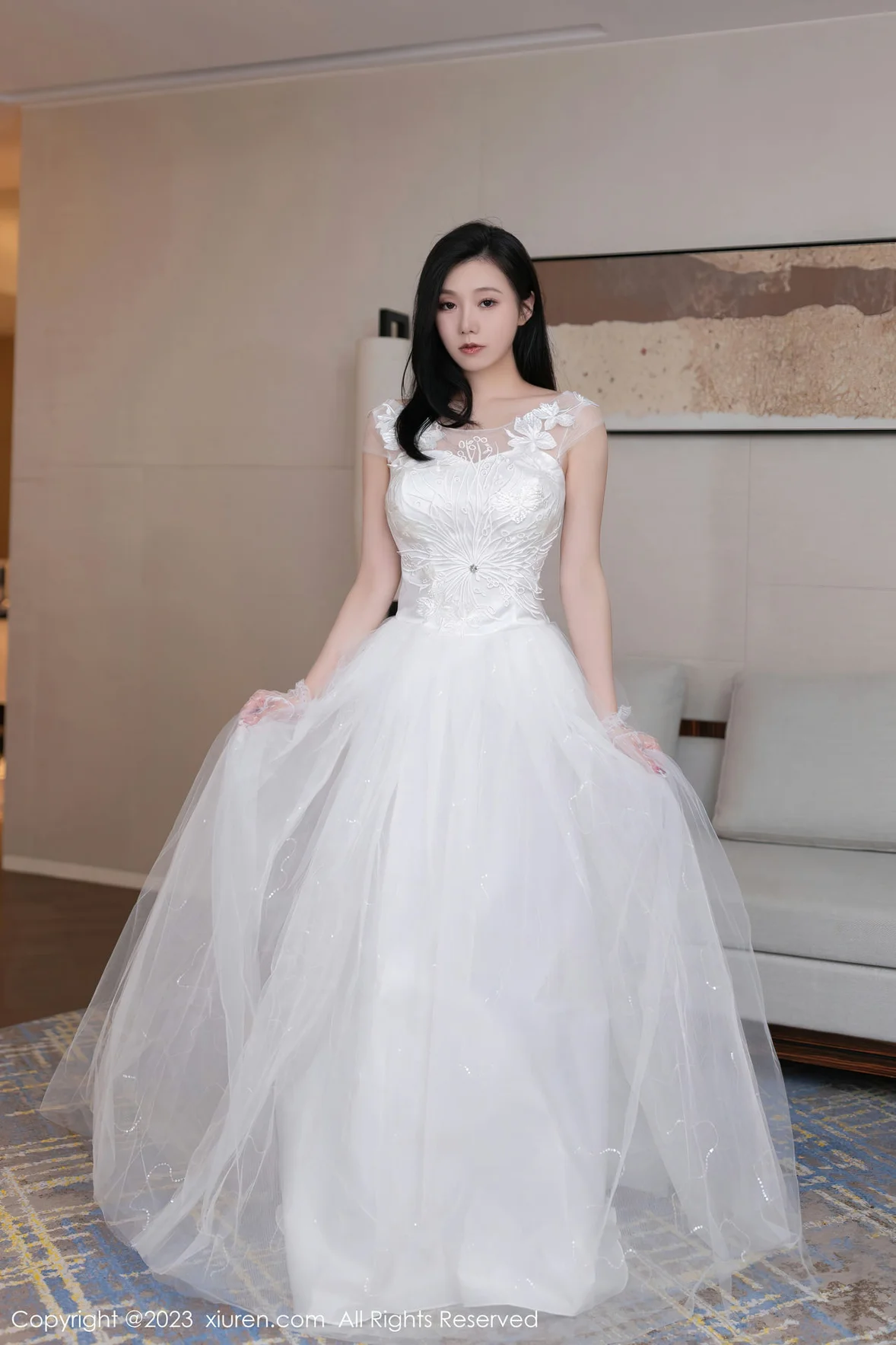 图片[2] - XiuRen 秀人 No.7201 安然anran 白色婚纱性感写真 [80P] - 机器猫次元 - 机器猫次元