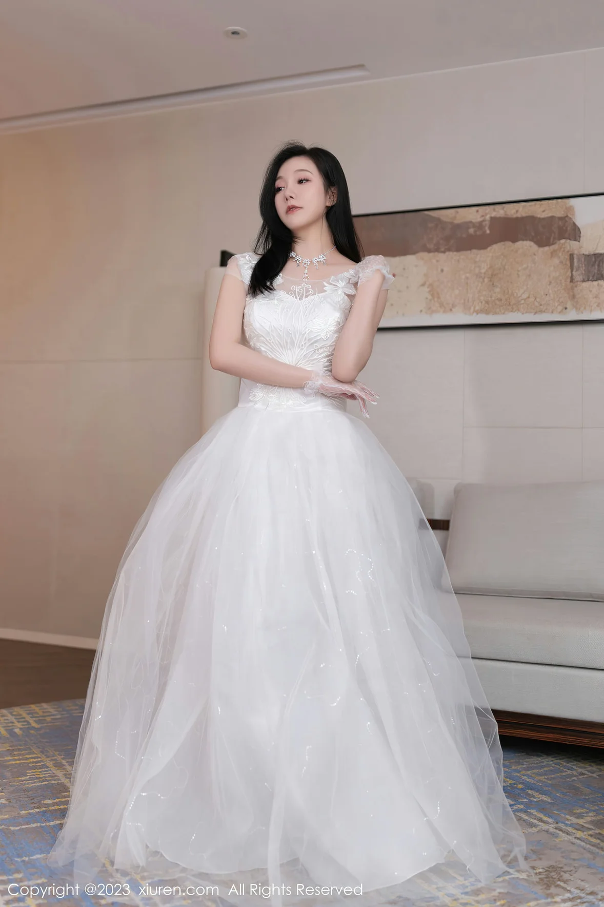 图片[8] - XiuRen 秀人 No.7201 安然anran 白色婚纱性感写真 [80P] - 机器猫次元 - 机器猫次元