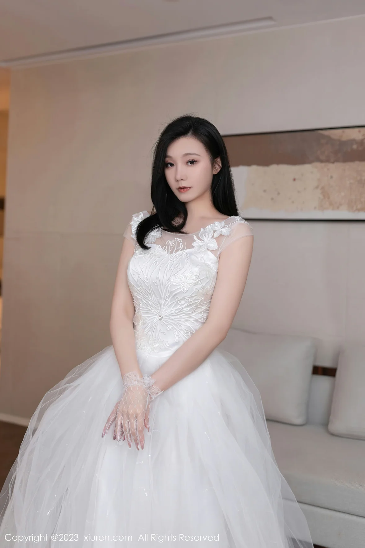 图片[4] - XiuRen 秀人 No.7201 安然anran 白色婚纱性感写真 [80P] - 机器猫次元 - 机器猫次元