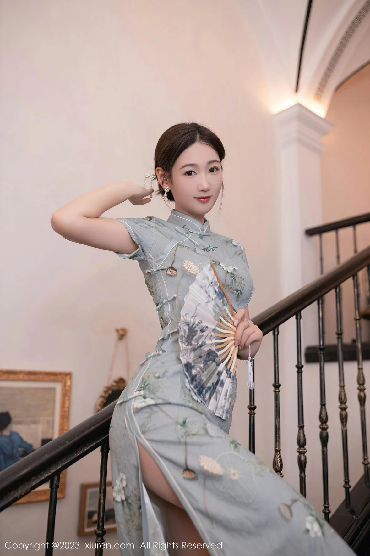 图片[6] - XiuRen 秀人 No.7232 唐安琪 绿灰色旗袍巴厘岛旅拍 [77P] - 机器猫次元 - 机器猫次元