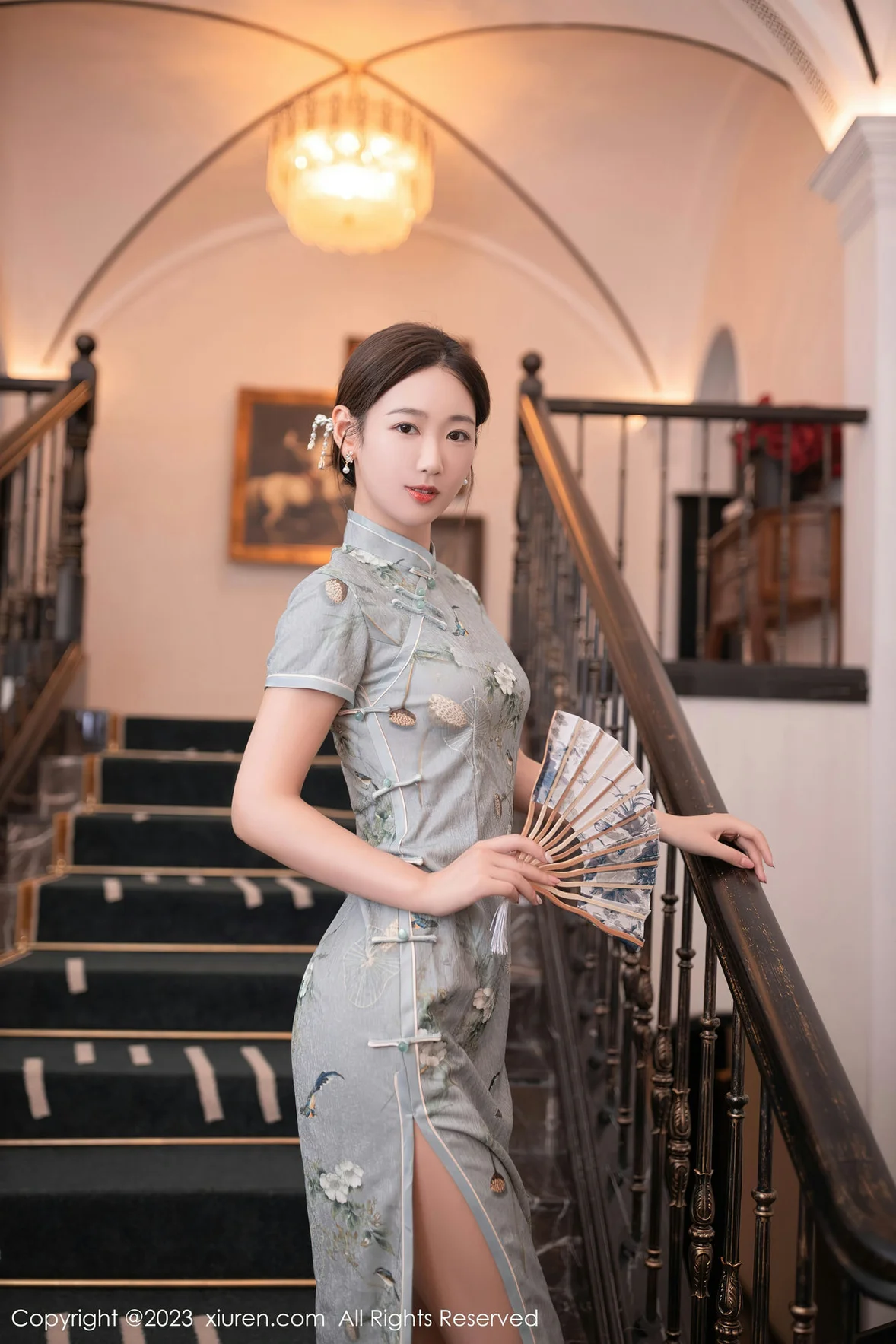 图片[4] - XiuRen 秀人 No.7232 唐安琪 绿灰色旗袍巴厘岛旅拍 [77P] - 机器猫次元 - 机器猫次元