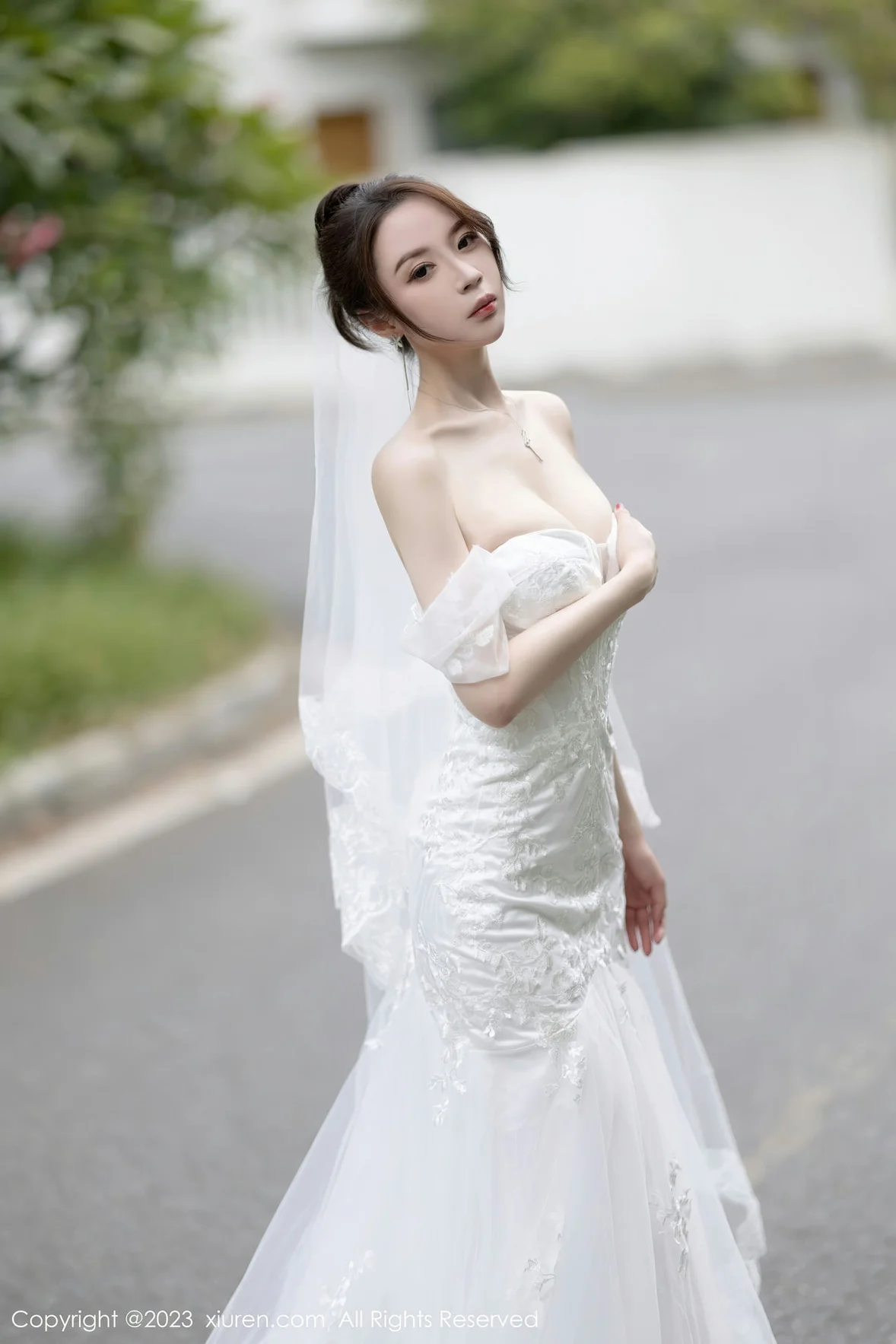 图片[5] - XiuRen 秀人 No.7310 梦心玥 白色婚纱服饰安吉旅拍 [84P] - 机器猫次元 - 机器猫次元