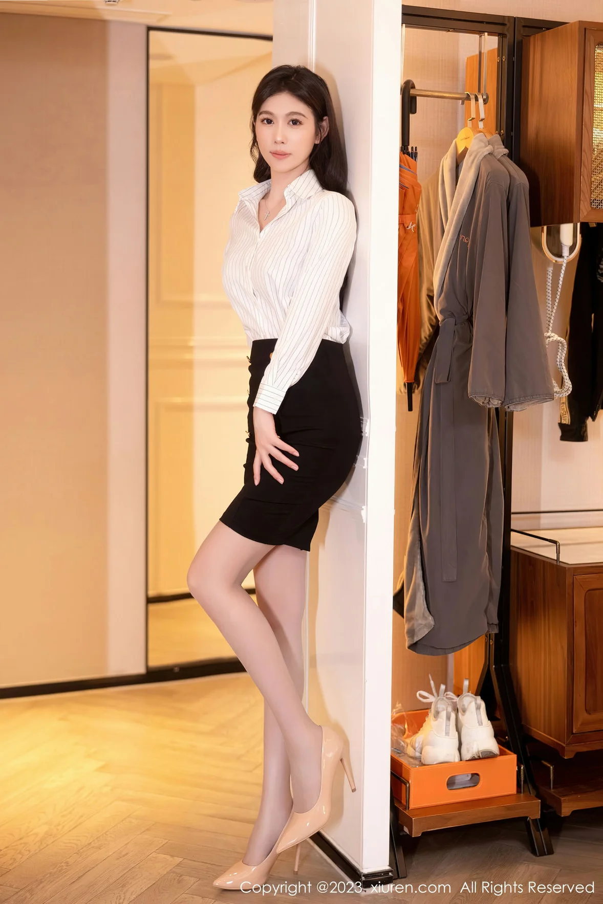 图片[3] - XiuRen 秀人 No.7335 李雅柔182CM 黑色轻透内衣性感写真 [61P] - 机器猫次元 - 机器猫次元