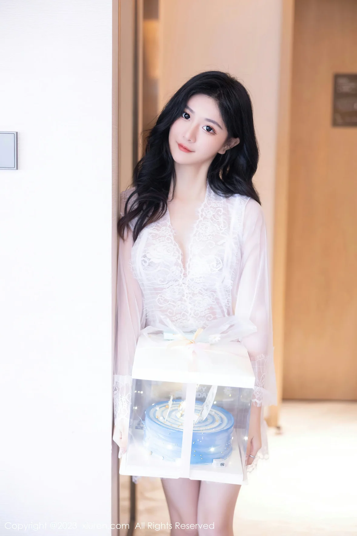图片[7] - XiuRen 秀人 No.7348 幼幼 白色网纱性感写真 [81P] - 机器猫次元 - 机器猫次元