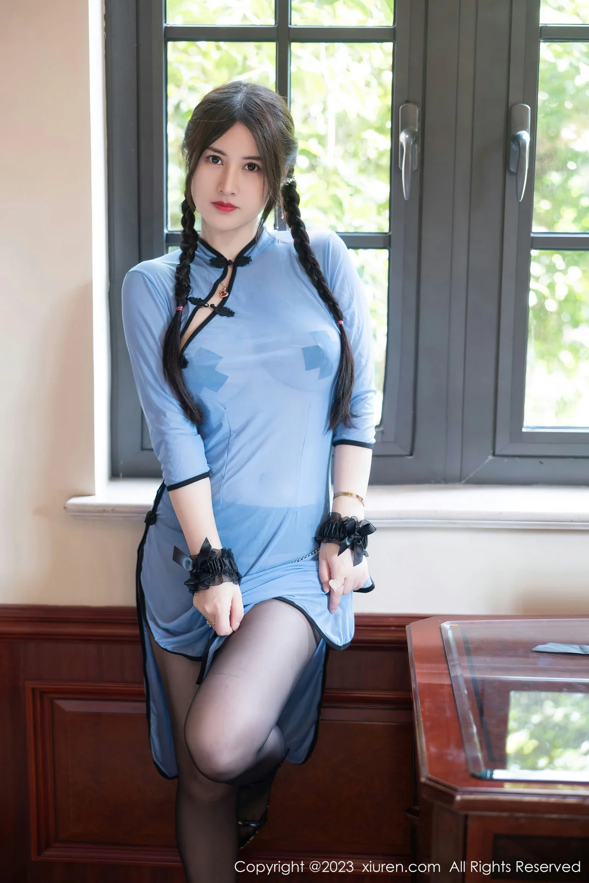 图片[6] - XiuRen 秀人 No.7357 诗诗kiki 轻透旗袍性感写真 [85P] - 机器猫次元 - 机器猫次元