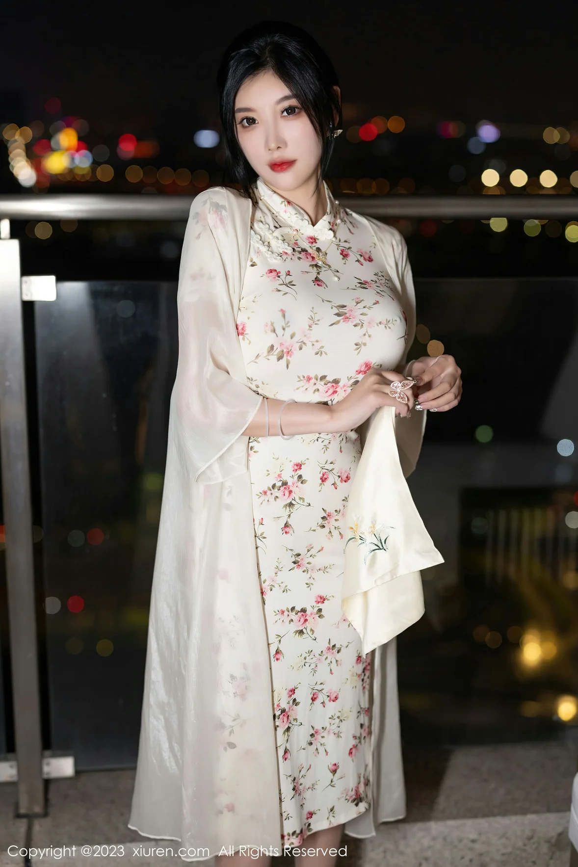 图片[3] - 秀人网 No.7363 杨晨晨Yome 碎花旗袍浙江安吉旅拍 [87P] - 机器猫次元 - 机器猫次元