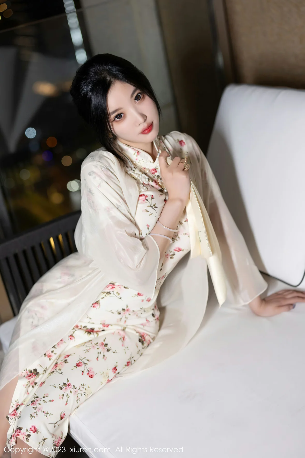 图片[7] - 秀人网 No.7363 杨晨晨Yome 碎花旗袍浙江安吉旅拍 [87P] - 机器猫次元 - 机器猫次元