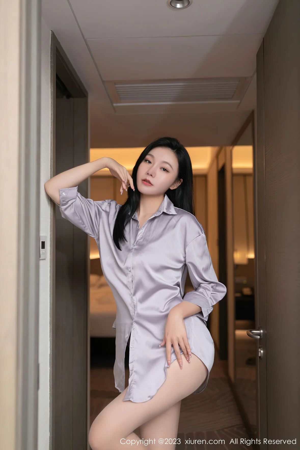图片[2] - 秀人网 No.7376 安然anran 浅色薄纱内衣性感写真 [77P] - 机器猫次元 - 机器猫次元