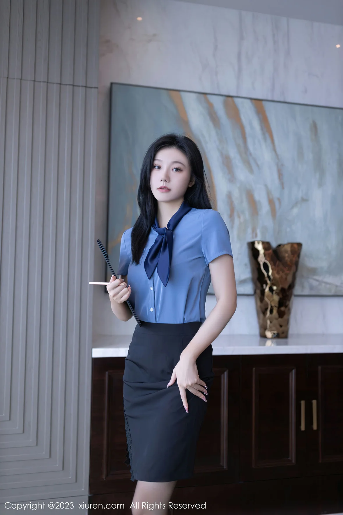 图片[3] - 秀人网 No.7409 安然anran OL职员性感写真 [80P] - 机器猫次元 - 机器猫次元