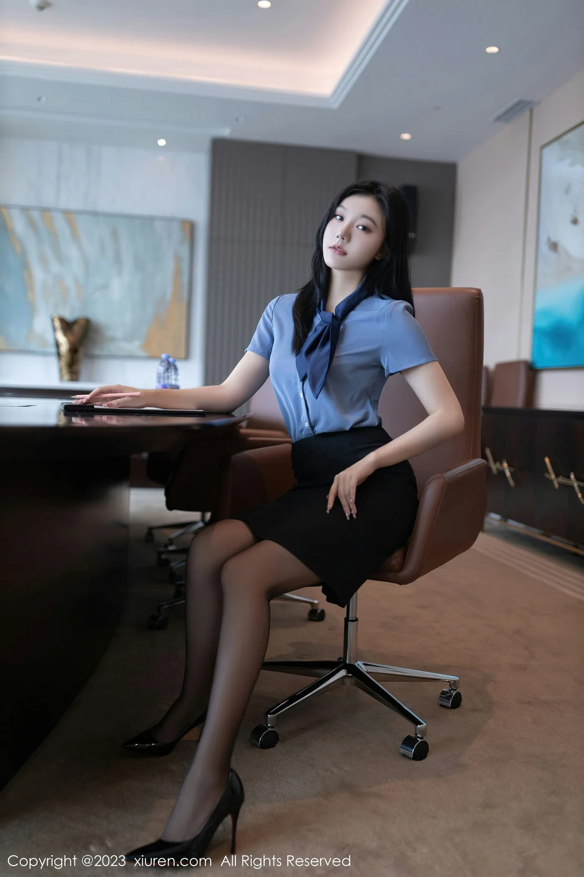 图片[5] - 秀人网 No.7409 安然anran OL职员性感写真 [80P] - 机器猫次元 - 机器猫次元