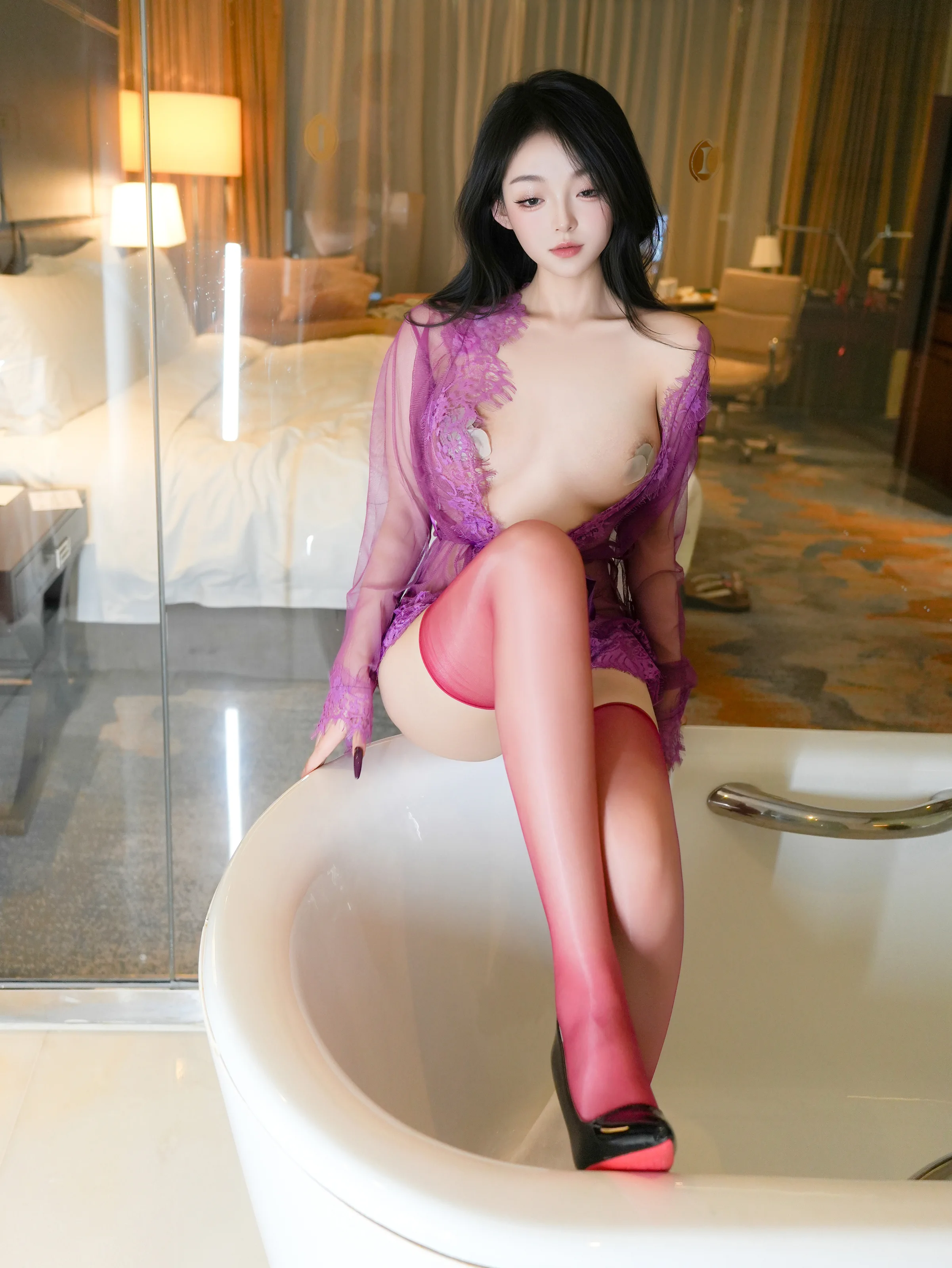 图片[5] - XiuRen 内购版 No.9989 白琮瑗 紫色情迷 [80P] - 机器猫次元 - 机器猫次元