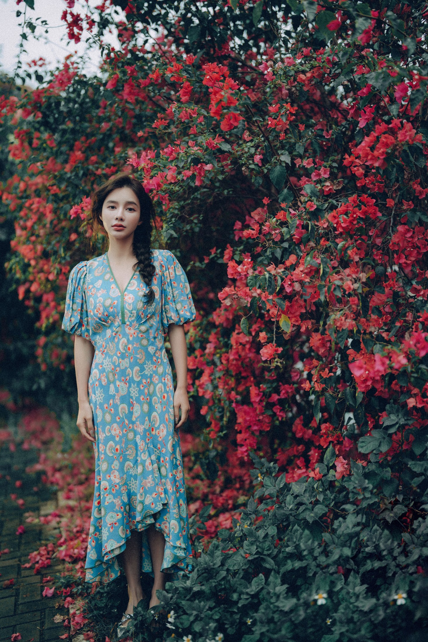 图片[7] - 姝雯同学 - 《发光的发丝，三角梅瀑布下的女神》[55P] - 机器猫次元 - 机器猫次元