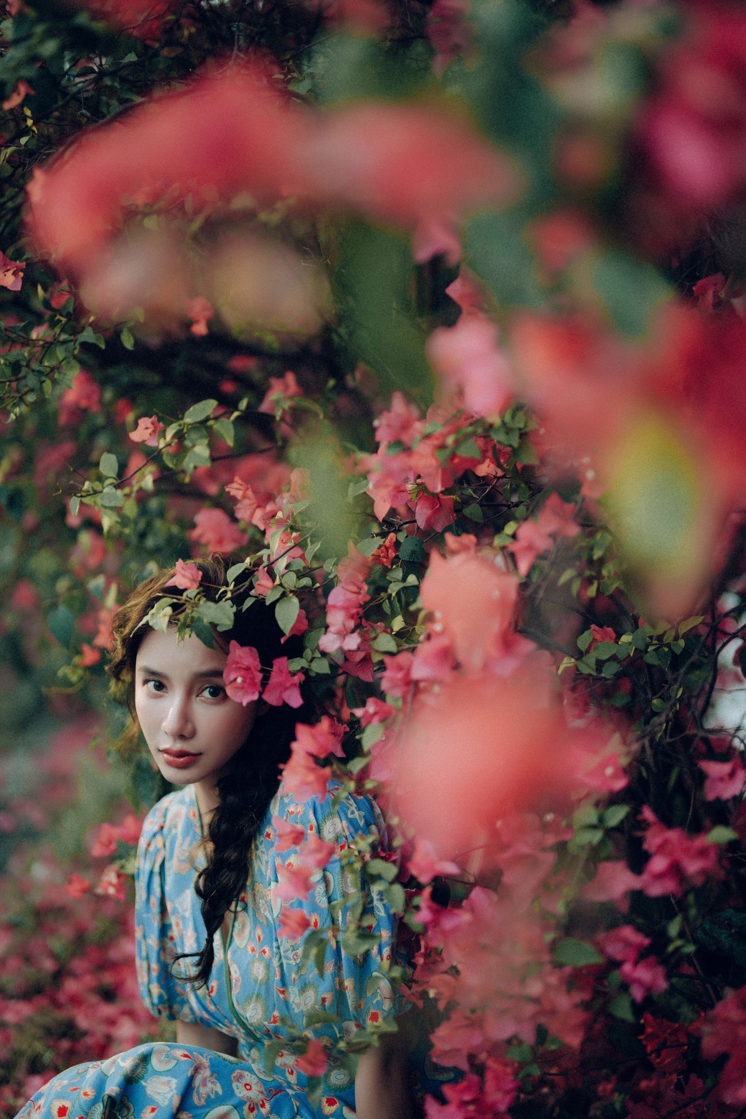 图片[6] - 姝雯同学 - 《发光的发丝，三角梅瀑布下的女神》[55P] - 机器猫次元 - 机器猫次元