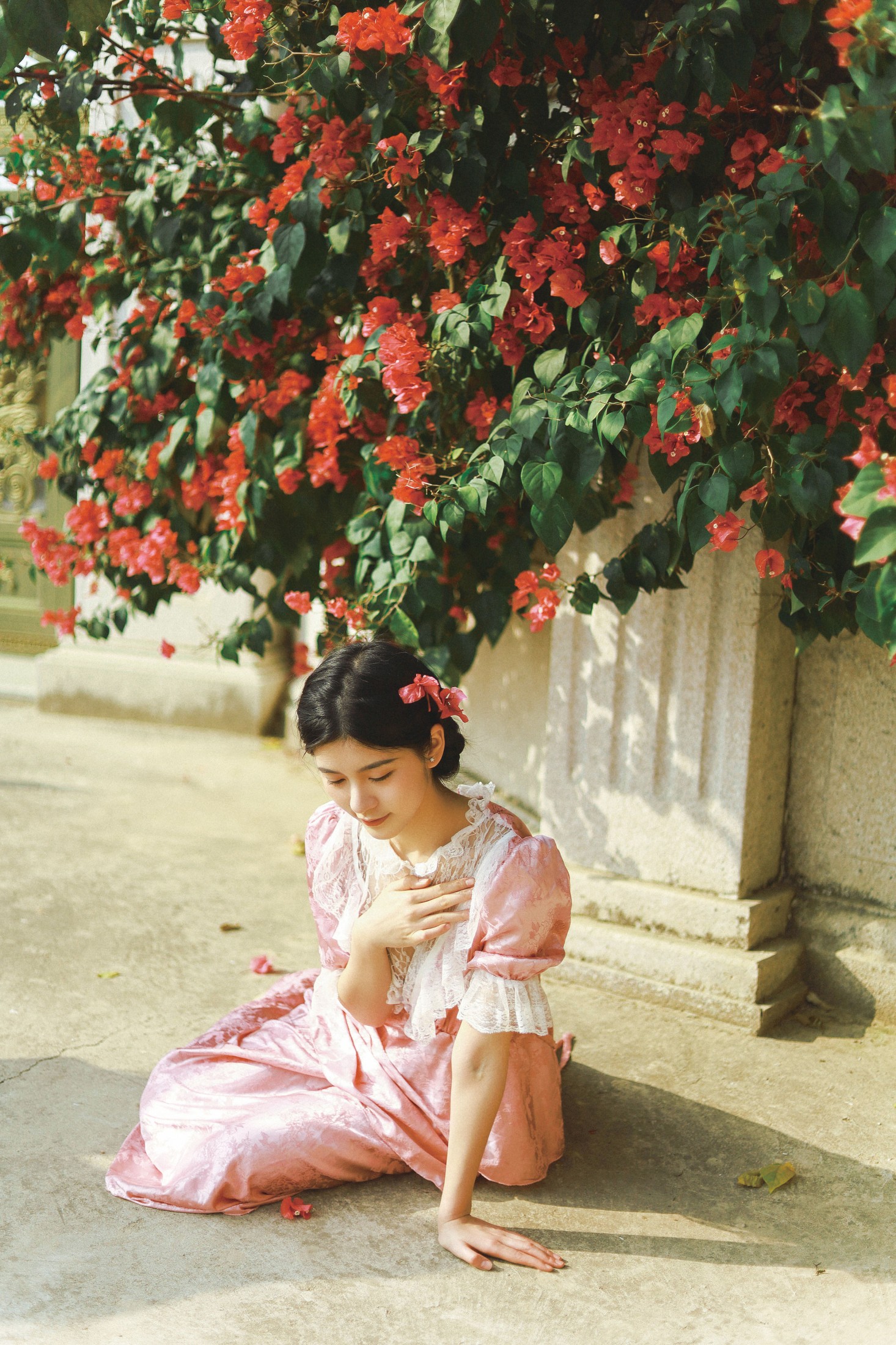 图片[4] - 欣慧 - 《三角梅与少女》[21P] - 机器猫次元 - 机器猫次元
