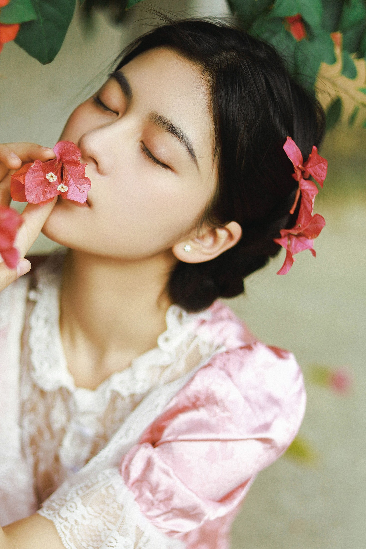 图片[5] - 欣慧 - 《三角梅与少女》[21P] - 机器猫次元 - 机器猫次元