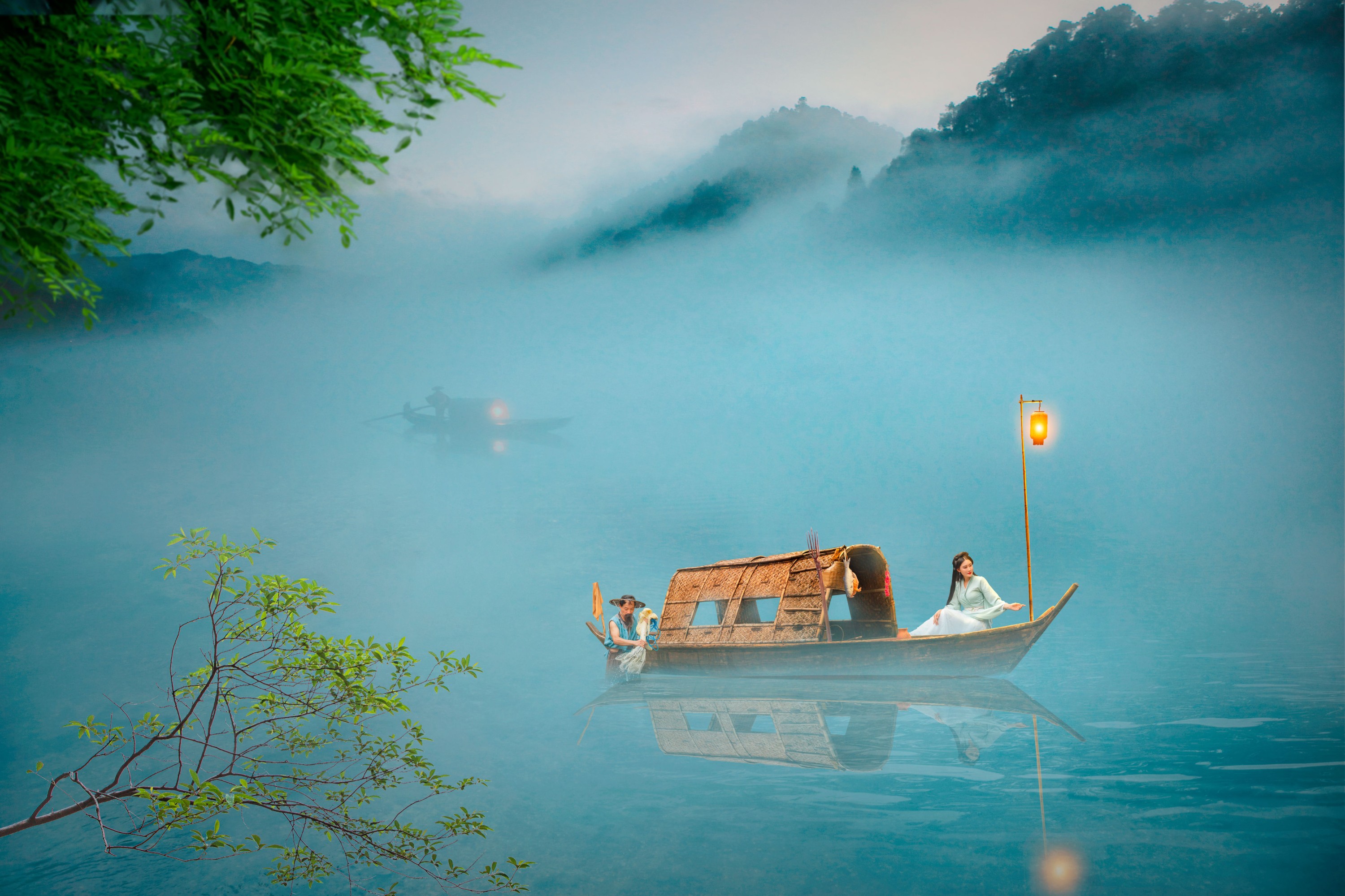 图片[4] - 敏敏 - 《湖心雾渔》[28P] - 机器猫次元 - 机器猫次元