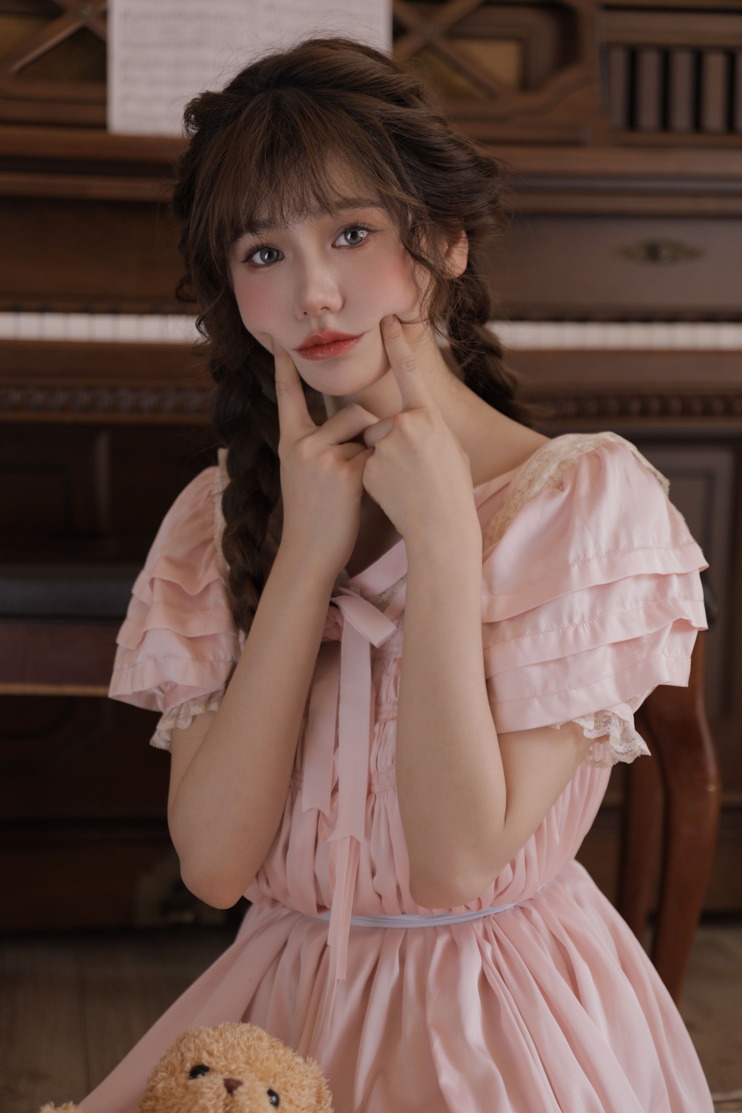 图片[8] - 林木婷子 - 《粉色连衣裙》[27P] - 机器猫次元 - 机器猫次元
