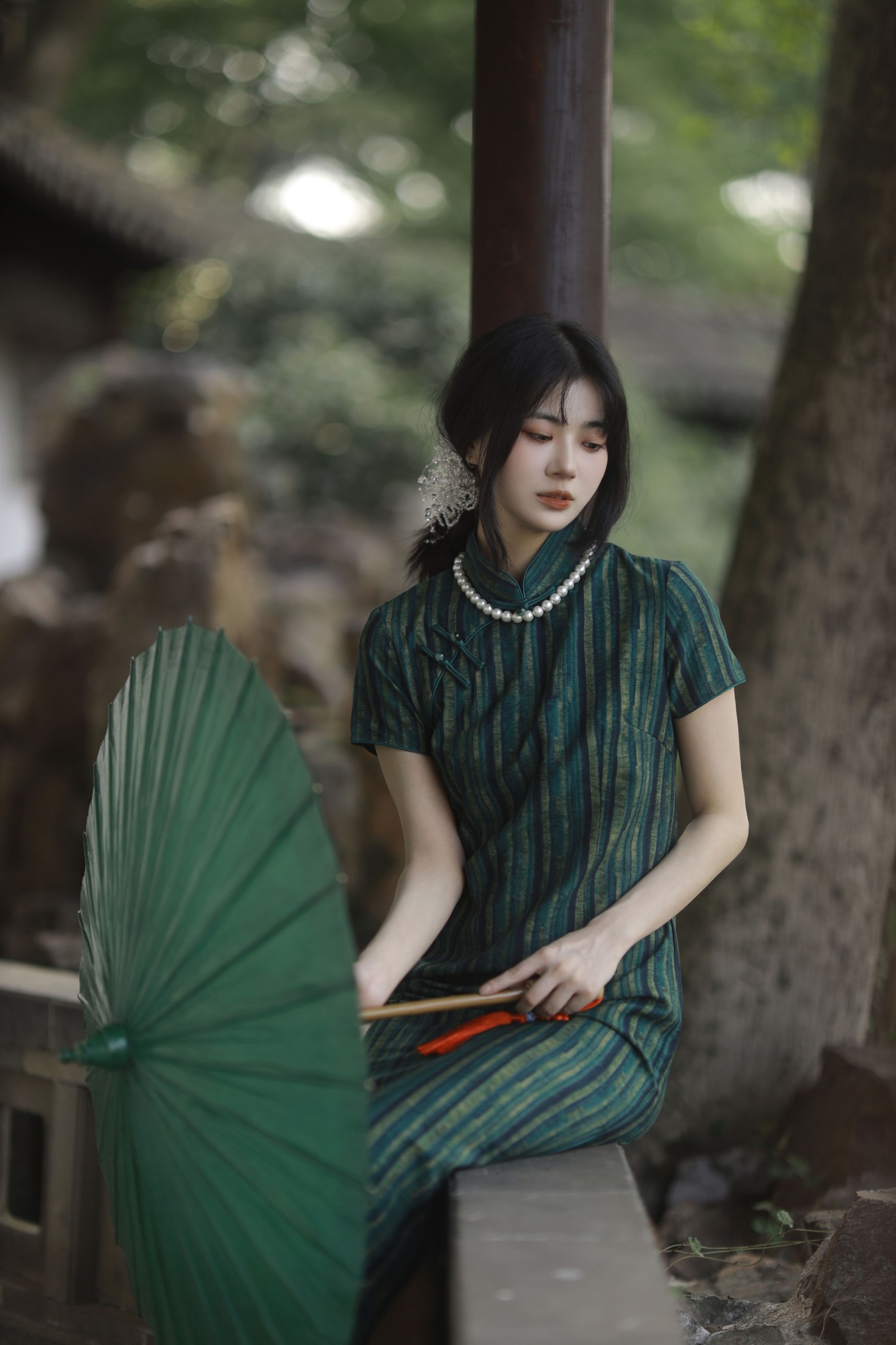 图片[8] - Elikaka - 《绿意旗袍》[36P] - 机器猫次元 - 机器猫次元