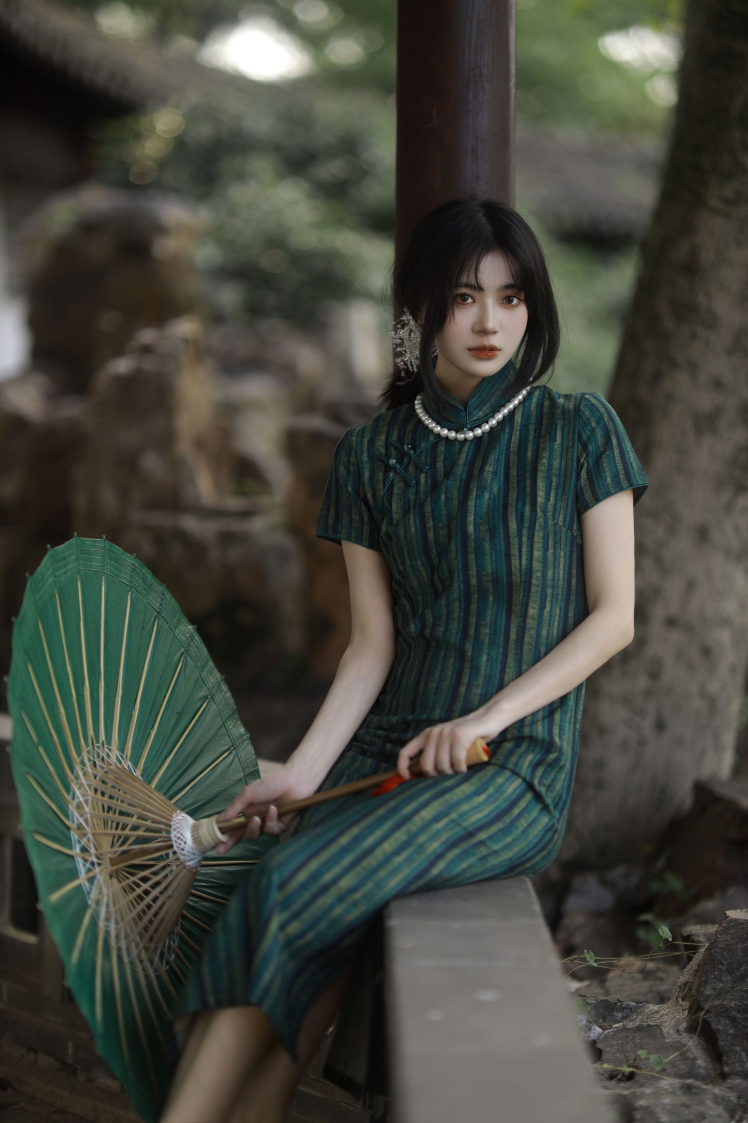 图片[7] - Elikaka - 《绿意旗袍》[36P] - 机器猫次元 - 机器猫次元